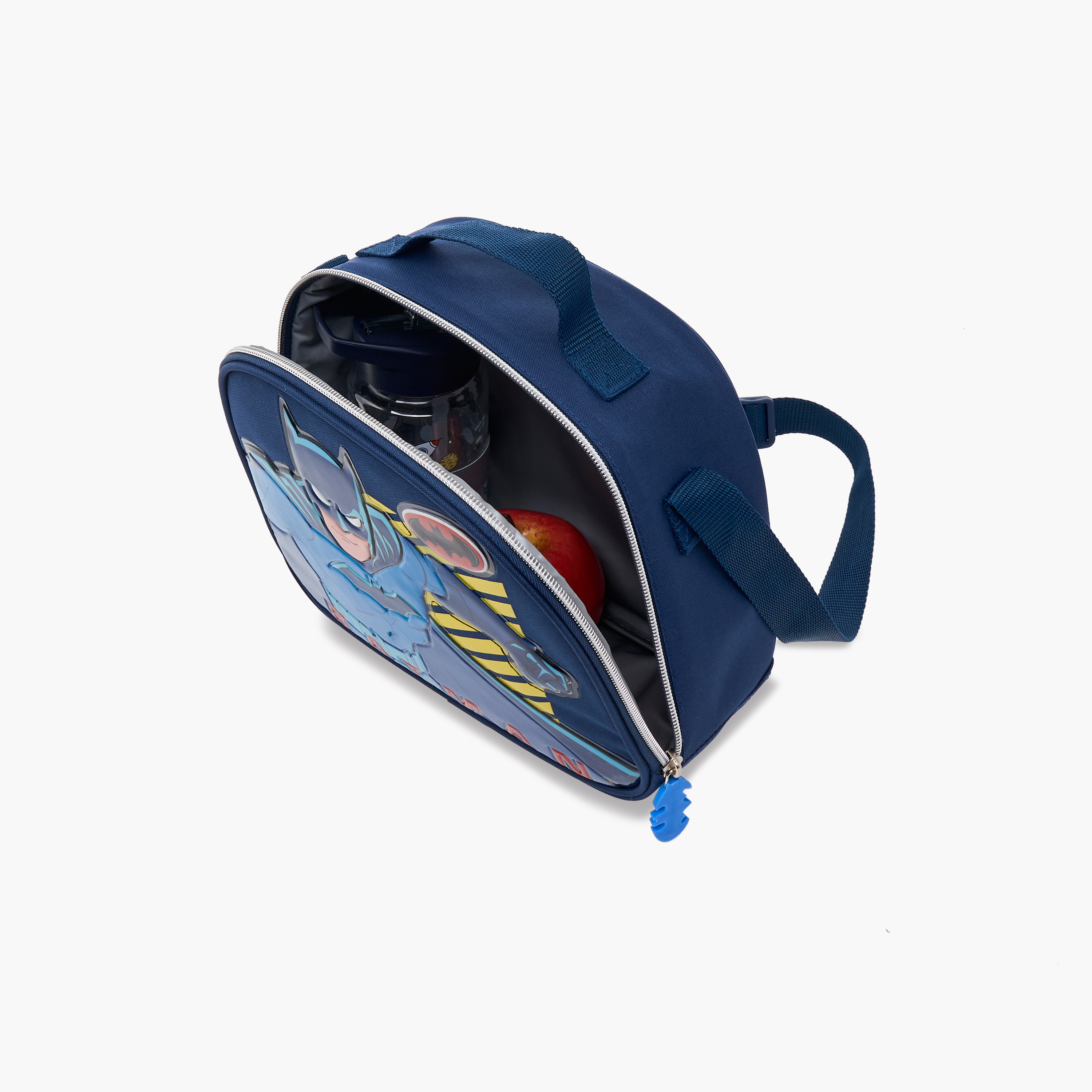 Batman Print Lunch Bag with Zip Closure-school-lunchessentials-lunchbags-image-6