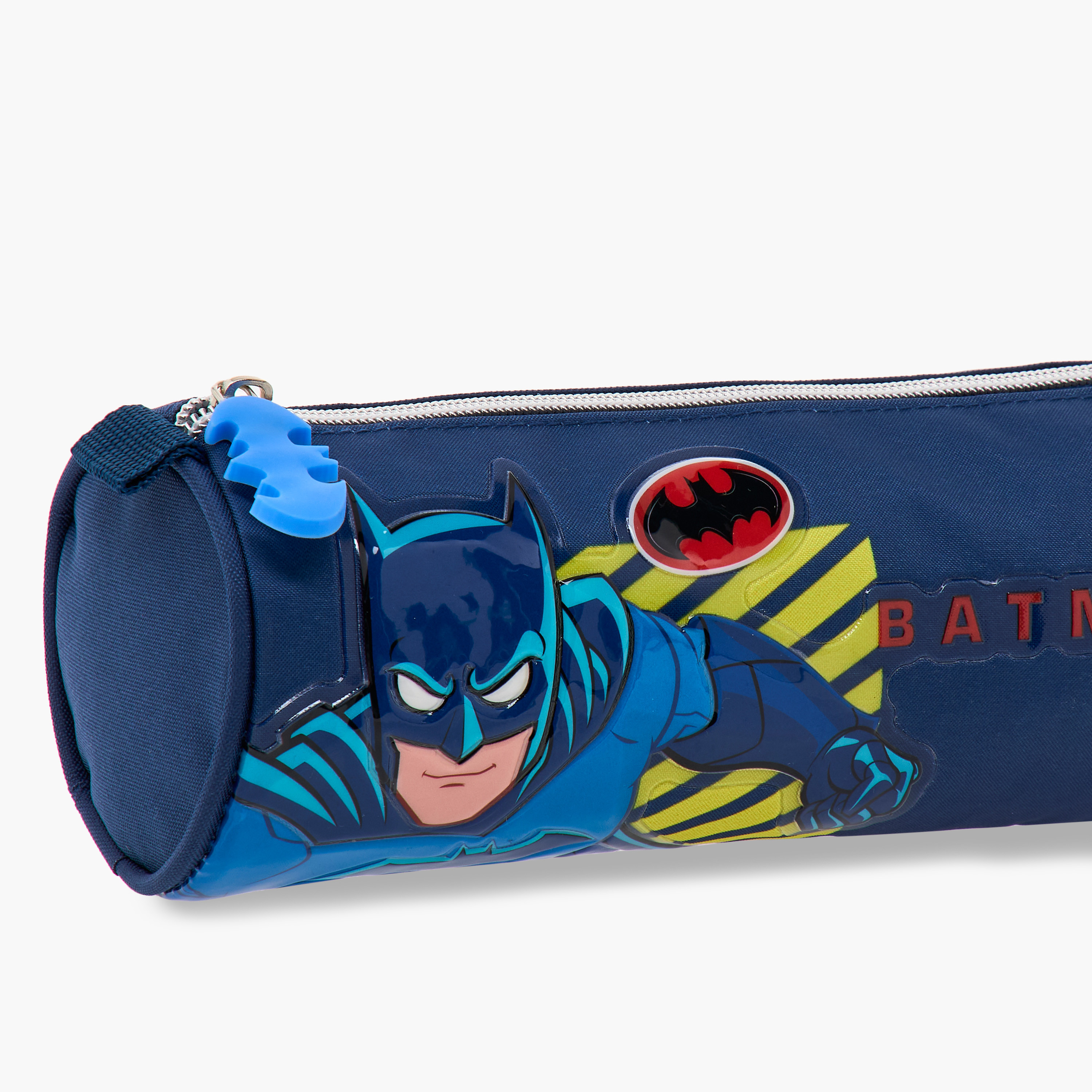 Batman Print Pencil Pouch with Zip Closure-school-stationery-pencilcases-image-5