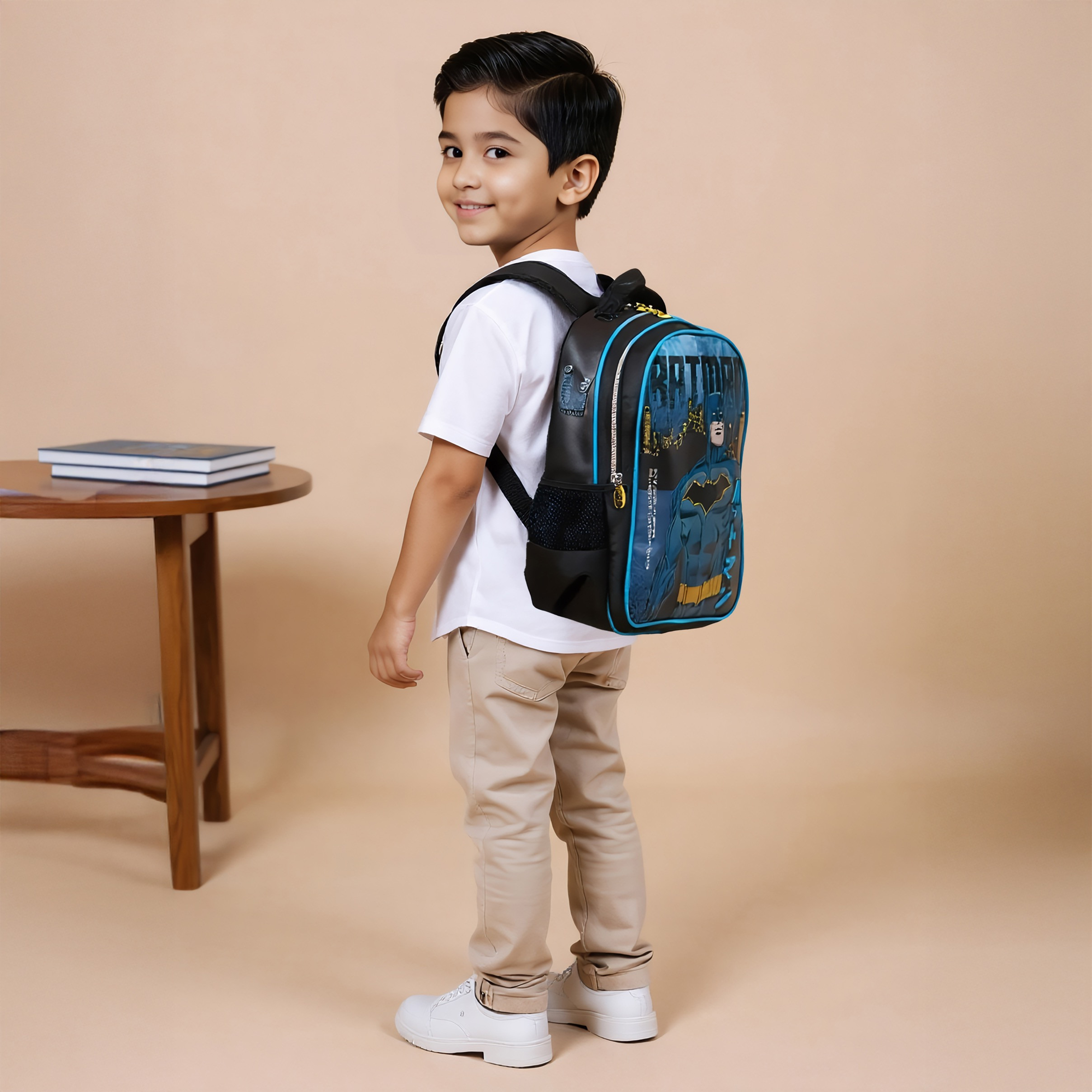 Batman Print Backpack with Adjustable Straps and Zip Closure-school-bagsandbackpacks-backpacks-image-2