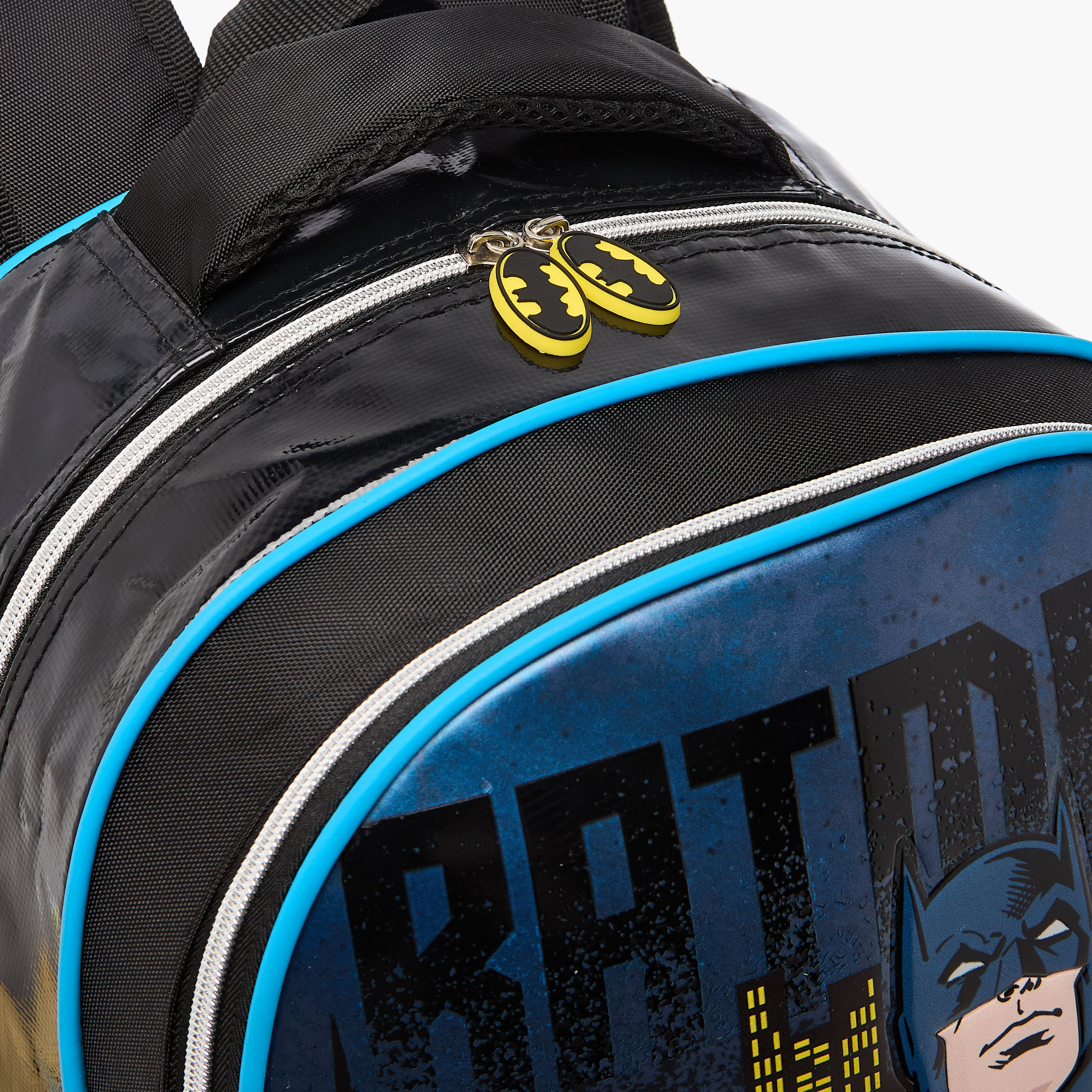Batman Print Backpack with Adjustable Straps and Zip Closure-school-bagsandbackpacks-backpacks-image-7