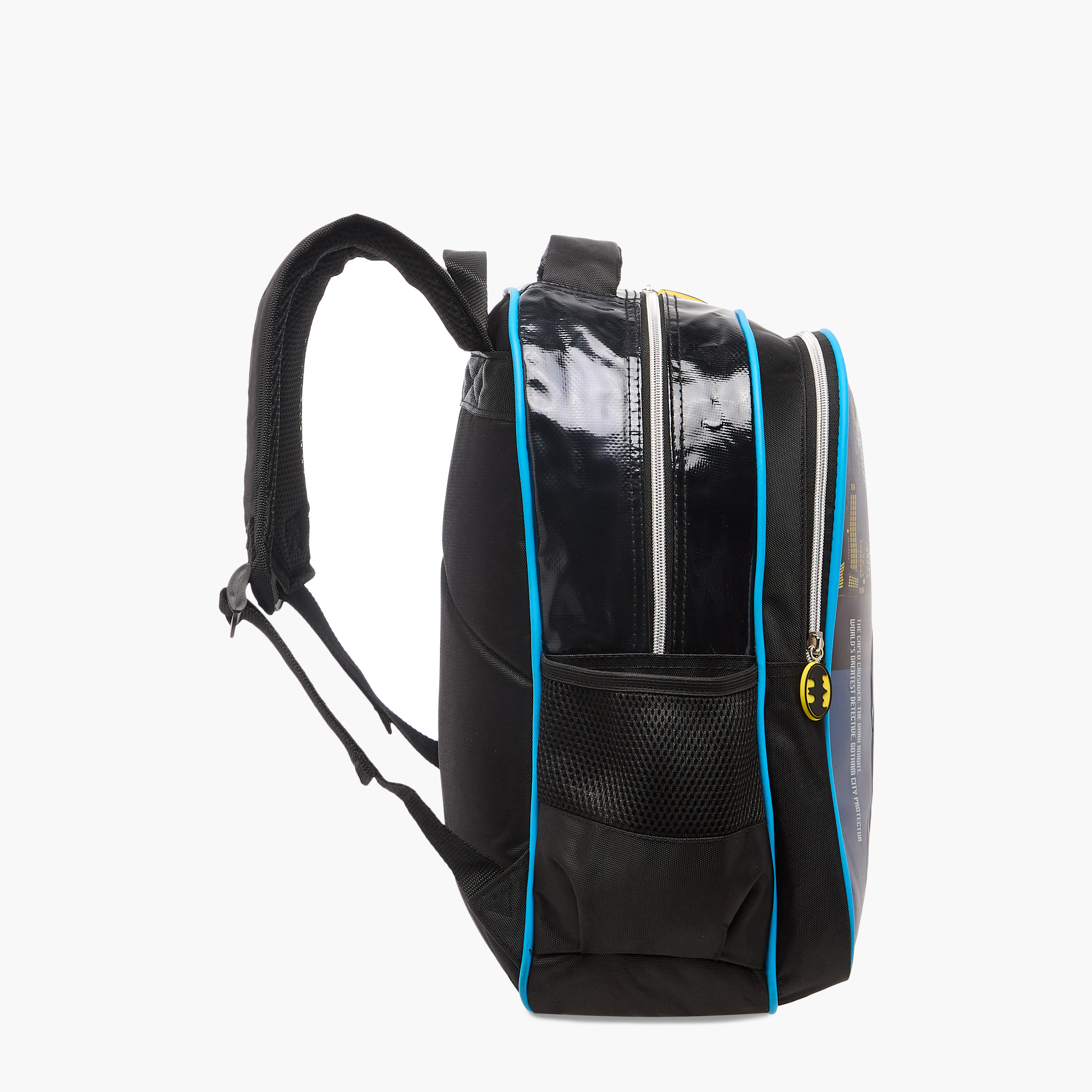 Batman Print Backpack with Adjustable Straps and Zip Closure-school-bagsandbackpacks-backpacks-image-10