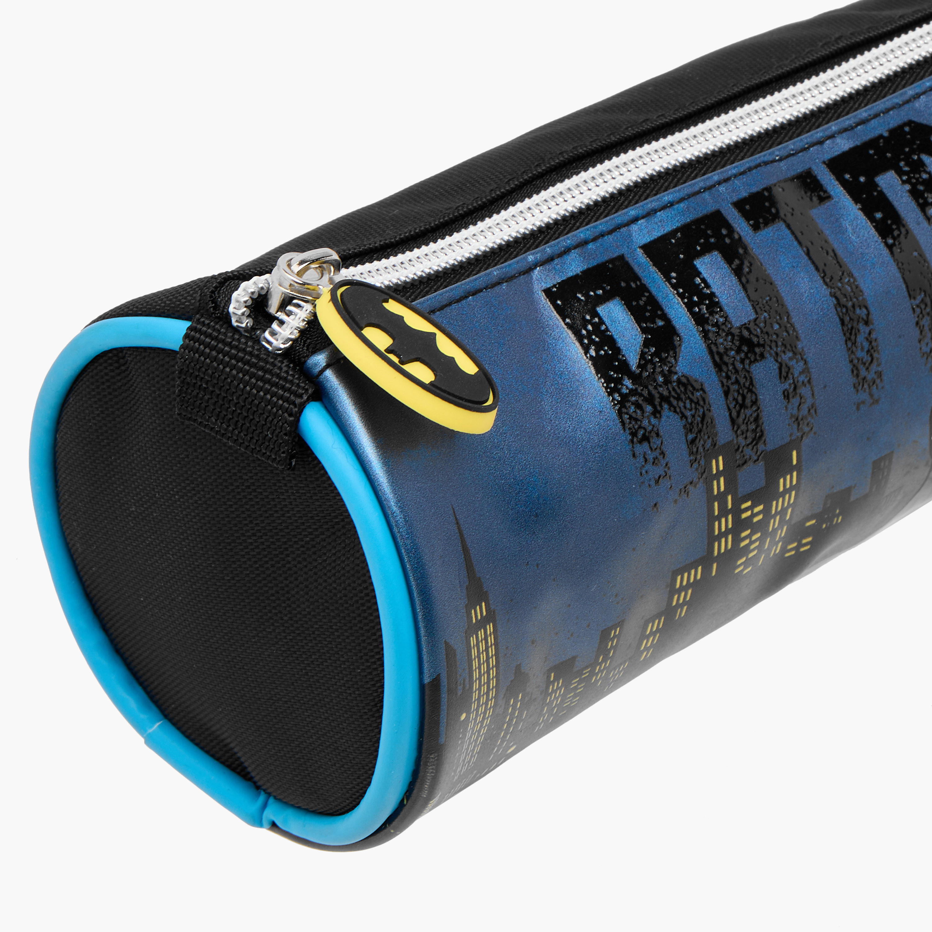 Batman Print Pencil Pouch with Zip Closure-school-stationery-pencilcases-image-7