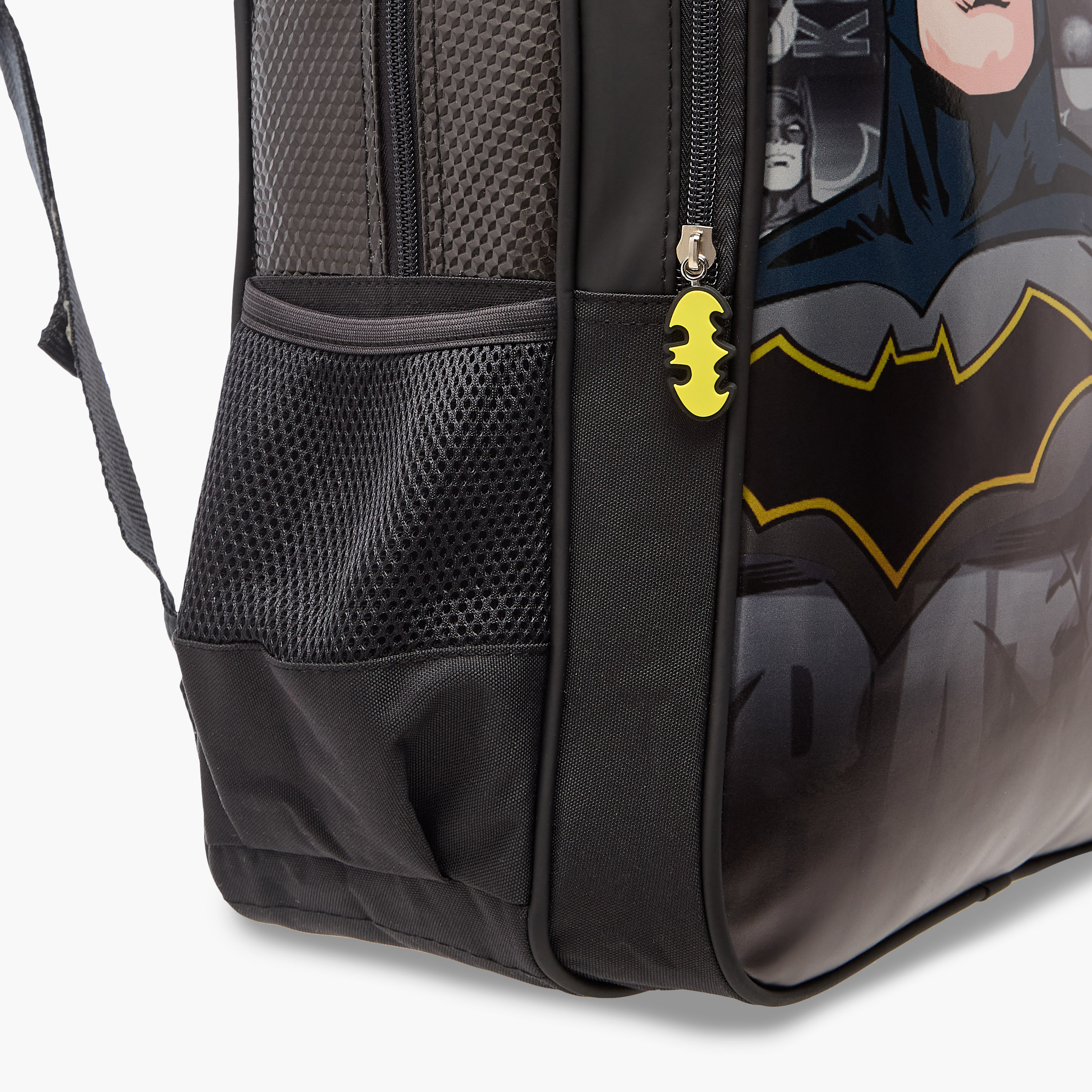 Batman Print Backpack with Adjustable Straps and Zip Closure - 16 inches-school-bagsandbackpacks-backpacks-image-7
