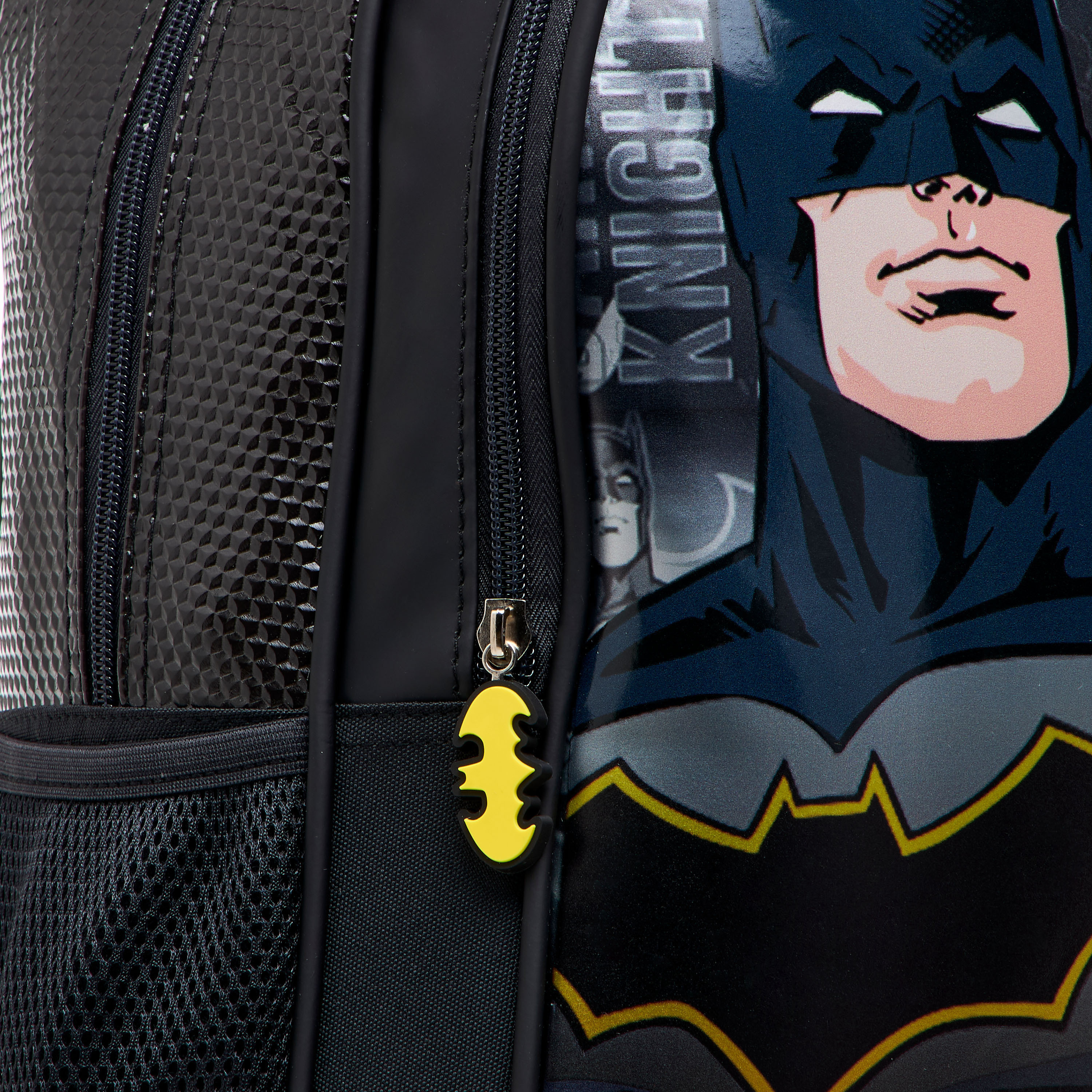 Batman Print Trolley Backpack with Retractable Handle - 16 inches-school-bagsandbackpacks-trolleybags-image-10