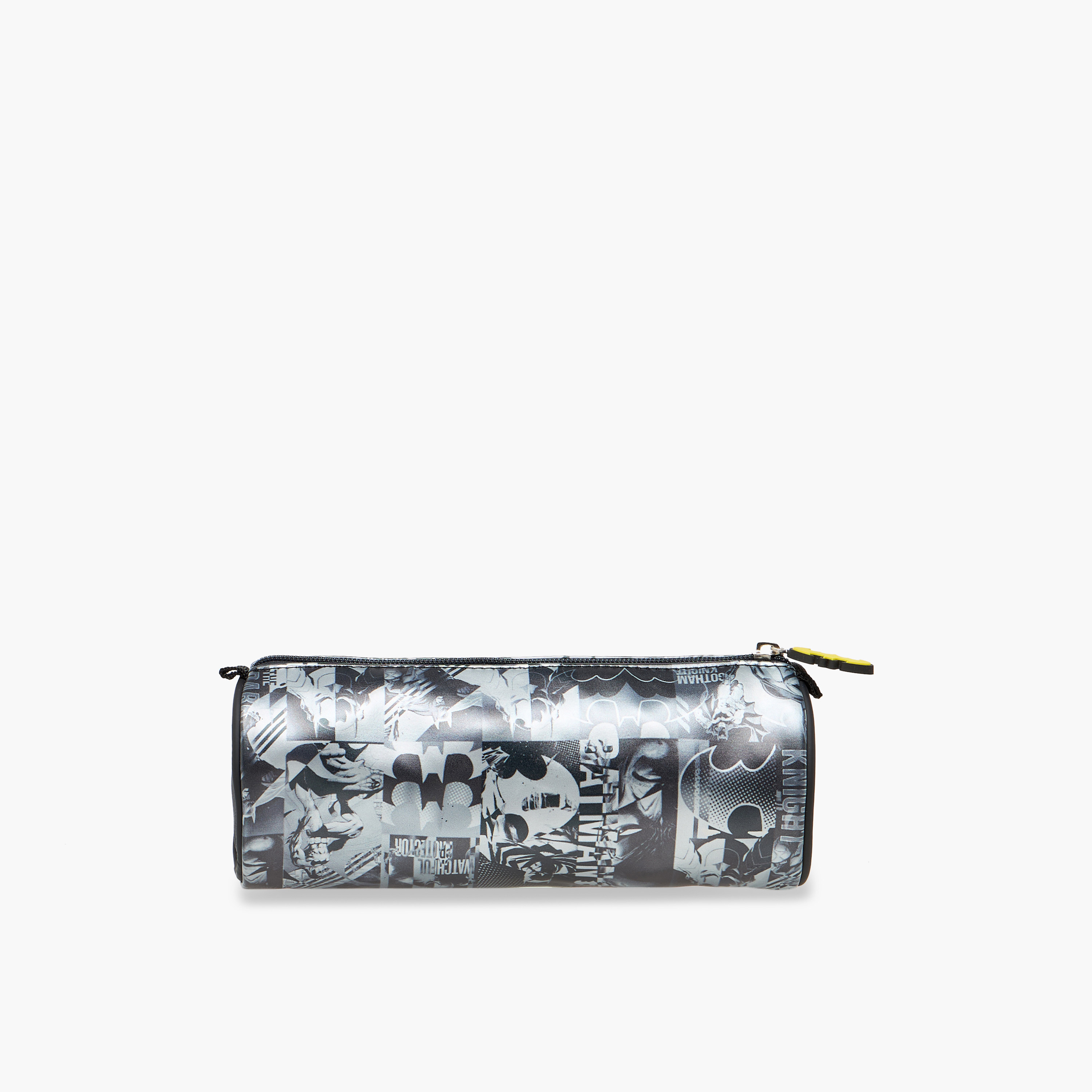 Batman Print Pencil Pouch with Zip Closure-school-stationery-pencilcases-image-3