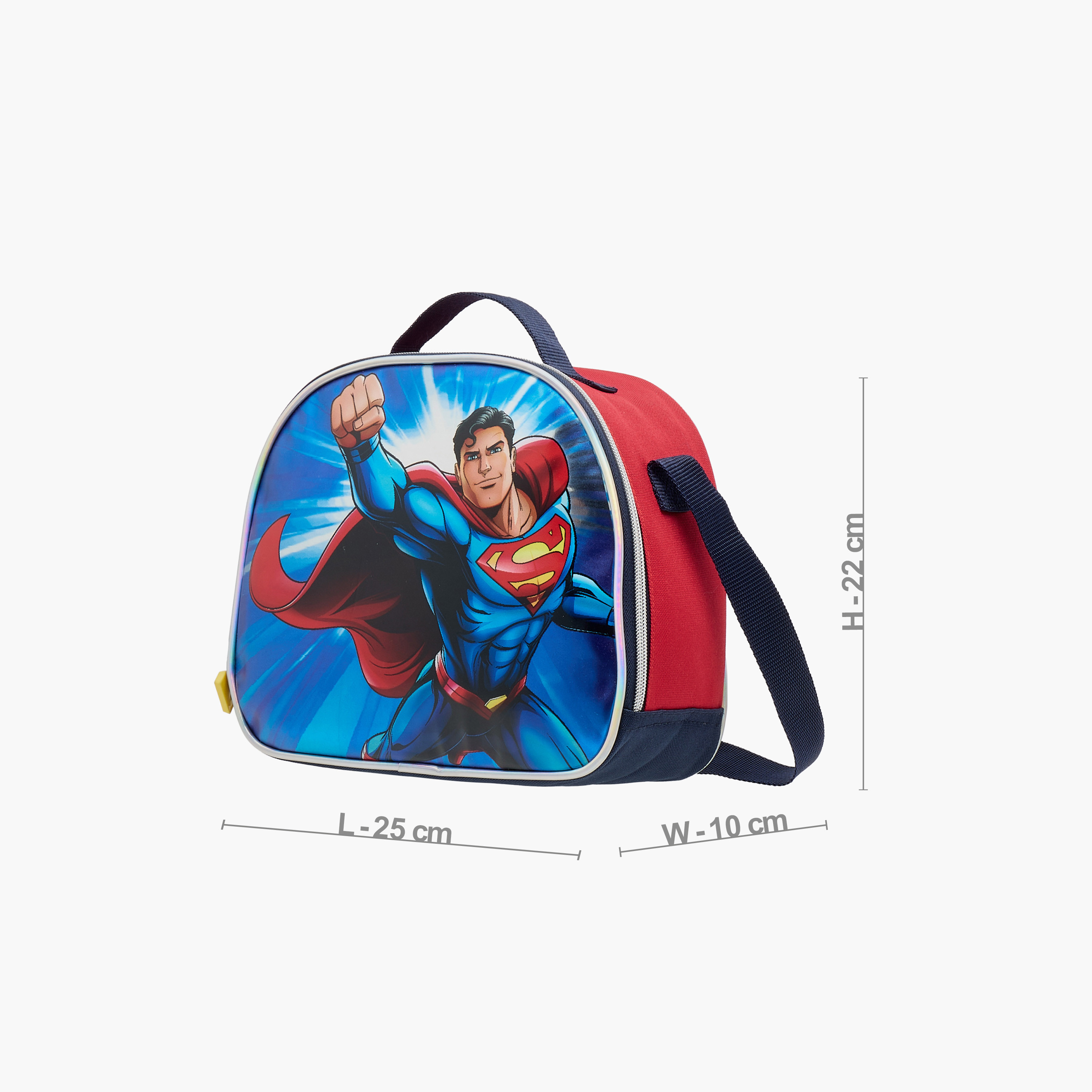Superman Print Lunch Bag with Zip Closure-school-lunchessentials-lunchbags-image-2