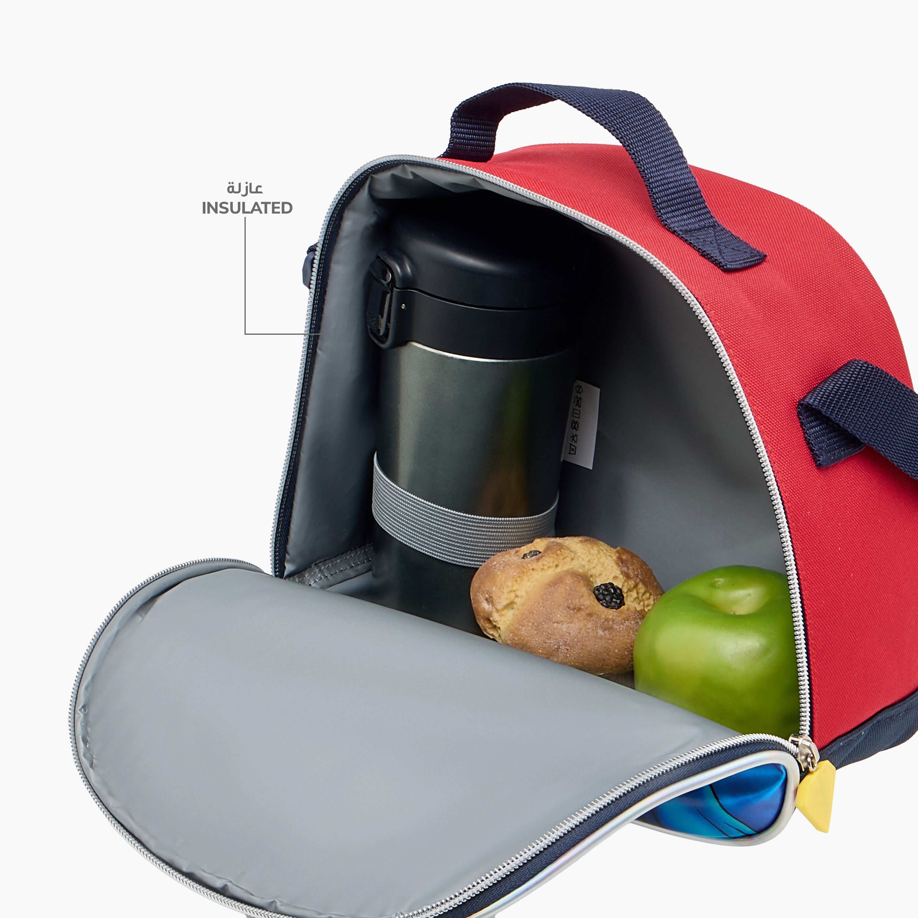 Superman Print Lunch Bag with Zip Closure-school-lunchessentials-lunchbags-image-6