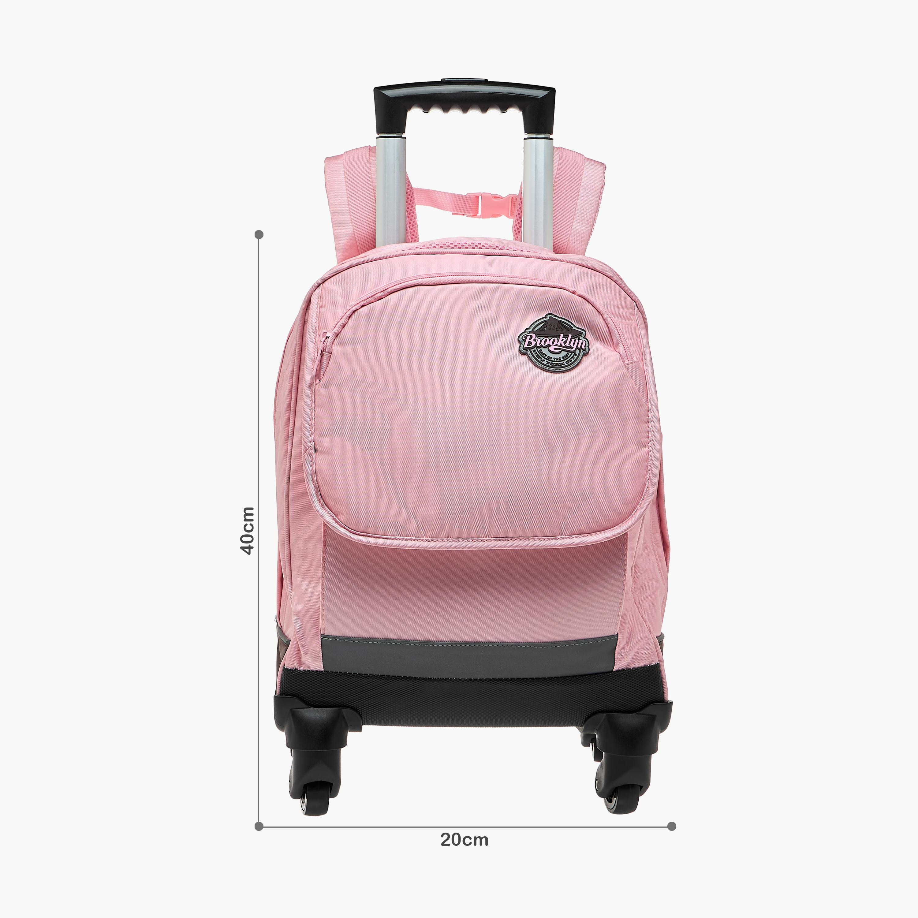 Juniors Solid Trolley Bag for Kids 8-13 Years with Adjustable Strap -school-bagsandbackpacks-trolleybags-image-2
