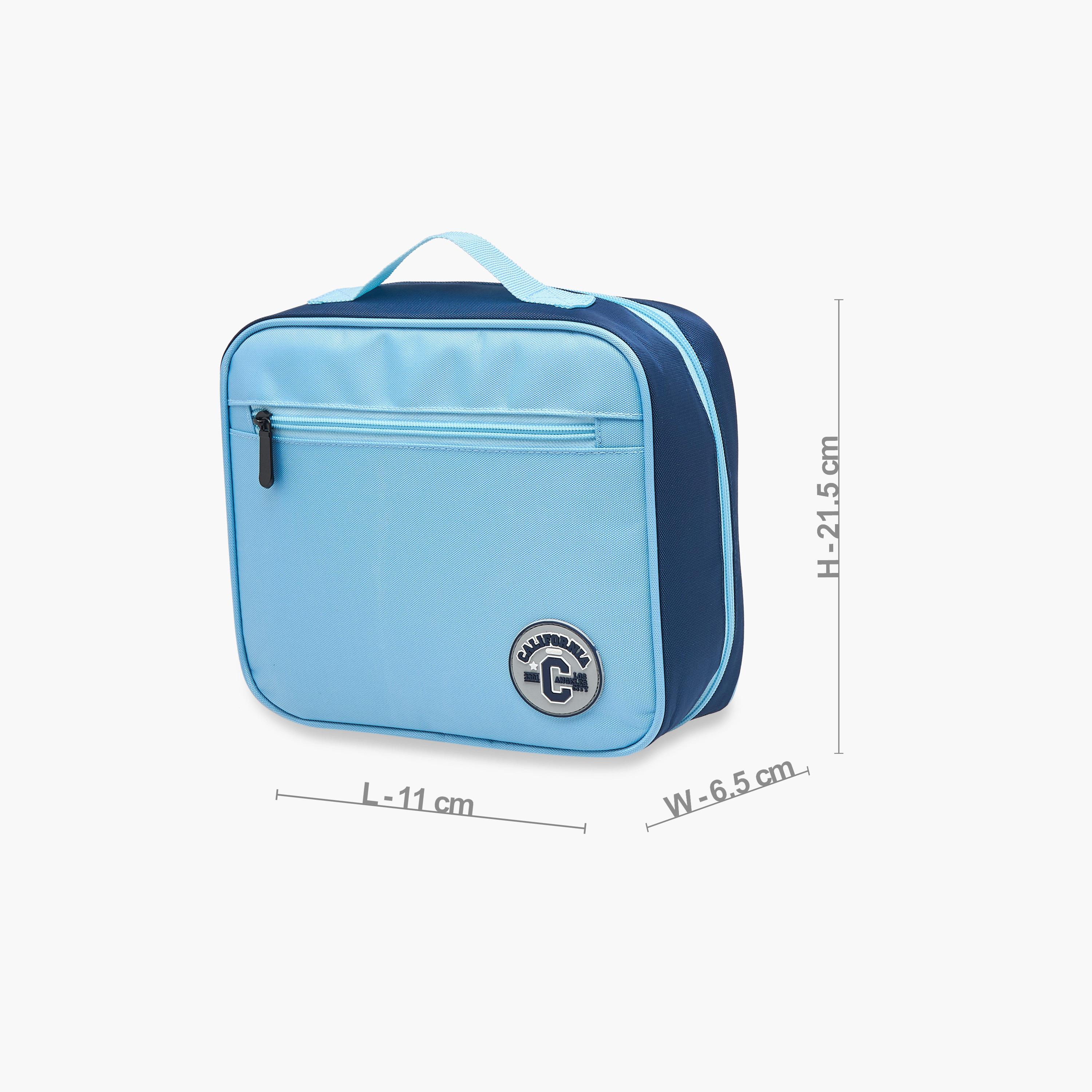 Juniors Applique Detail Lunch Bag with Zip Closure-school-lunchessentials-lunchbags-image-2