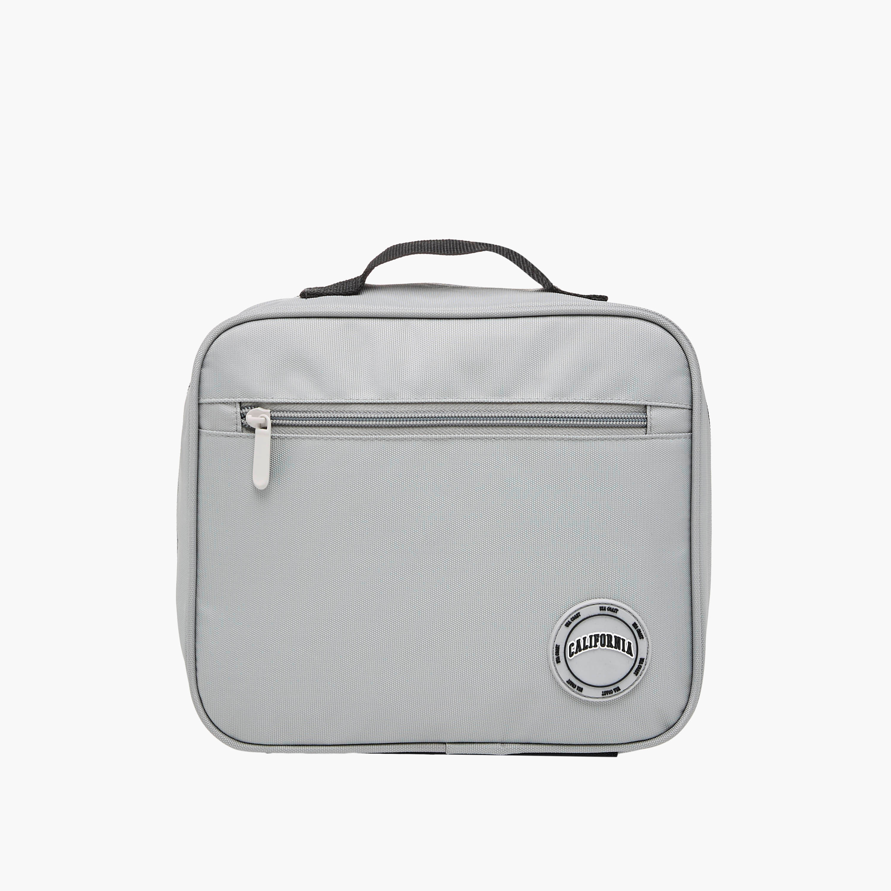 Juniors Applique Detail Lunch Bag with Zip Closure-school-lunchessentials-lunchbags-image-1