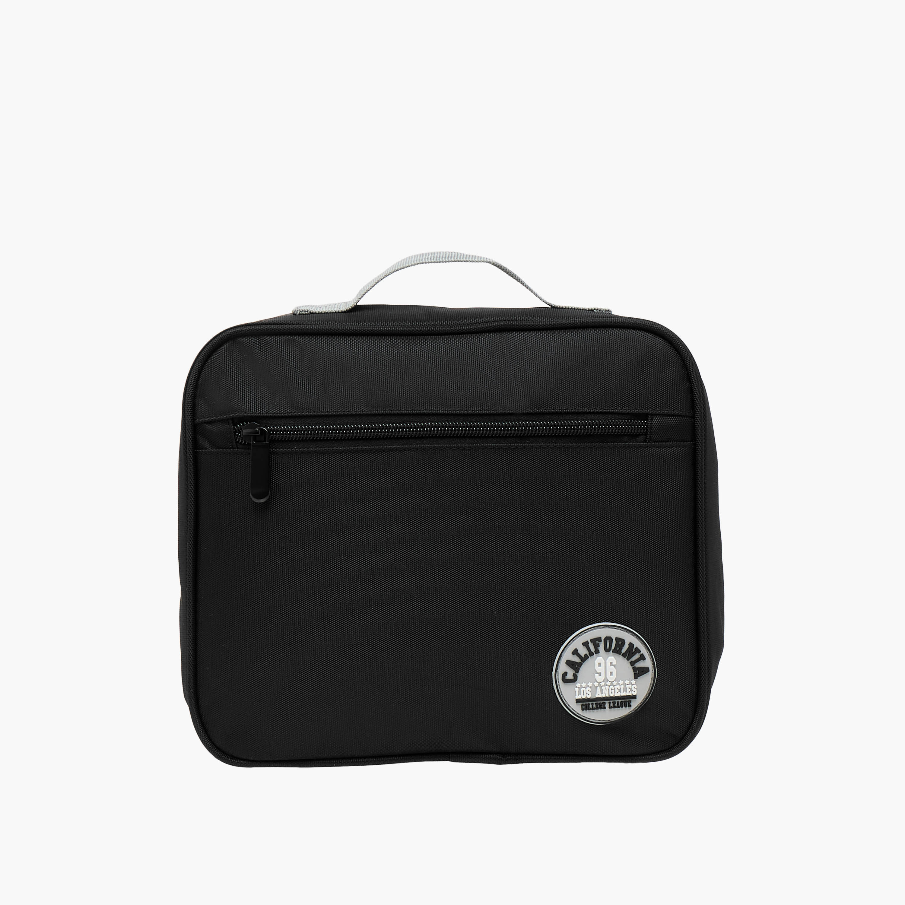 Juniors Applique Detail Lunch Bag with Zip Closure-school-lunchessentials-lunchbags-image-1