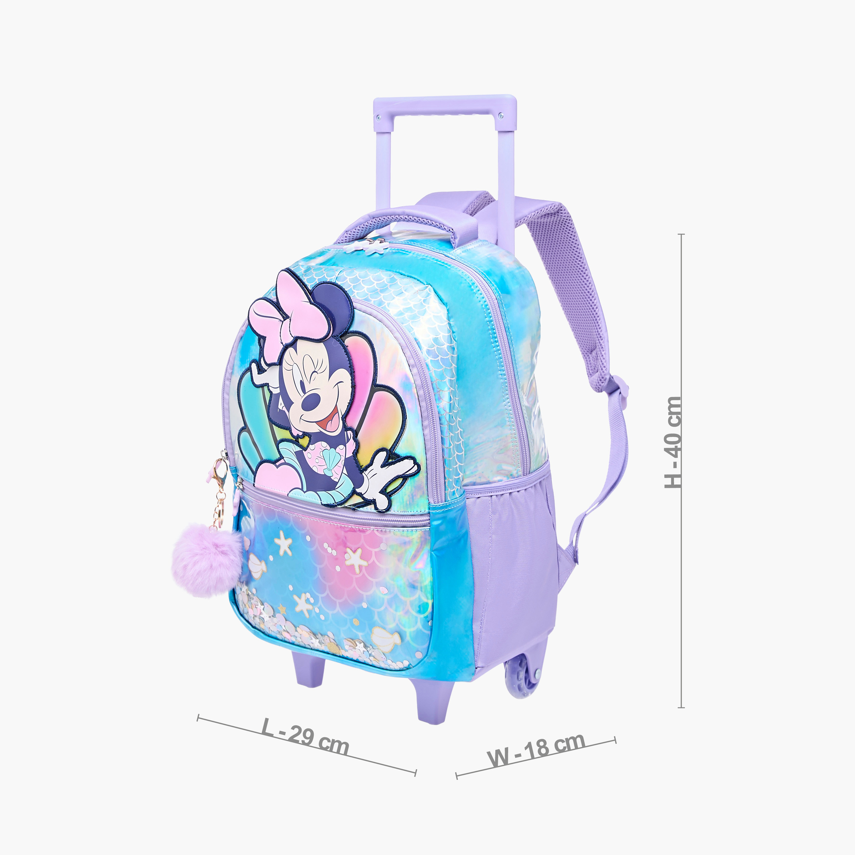 Disney Minnie Trolley Bag for Girls 5-8 Years with Adjustable Strap -school-bagsandbackpacks-trolleybags-image-5