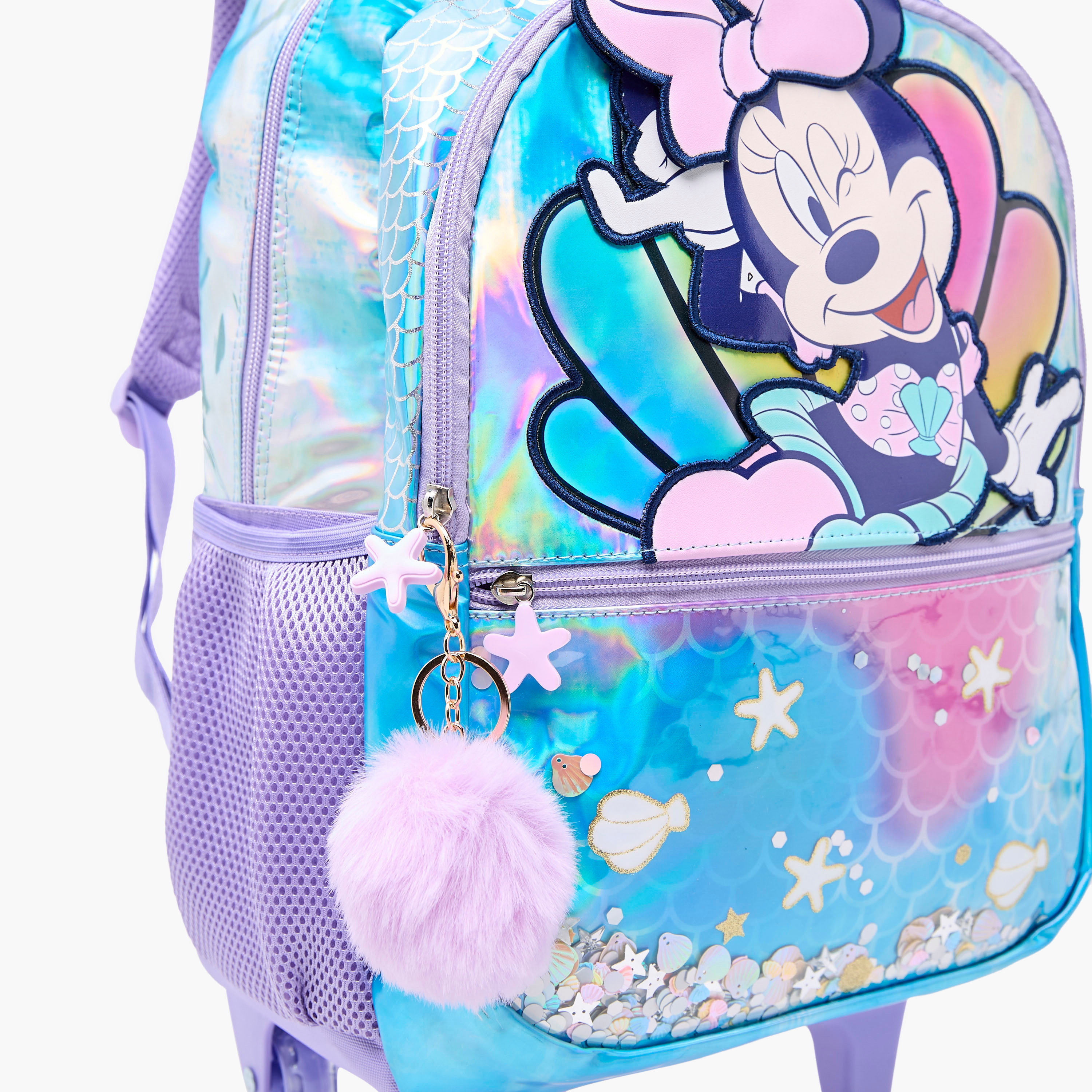 Disney Minnie Trolley Bag for Girls 5-8 Years with Adjustable Strap -school-bagsandbackpacks-trolleybags-image-12
