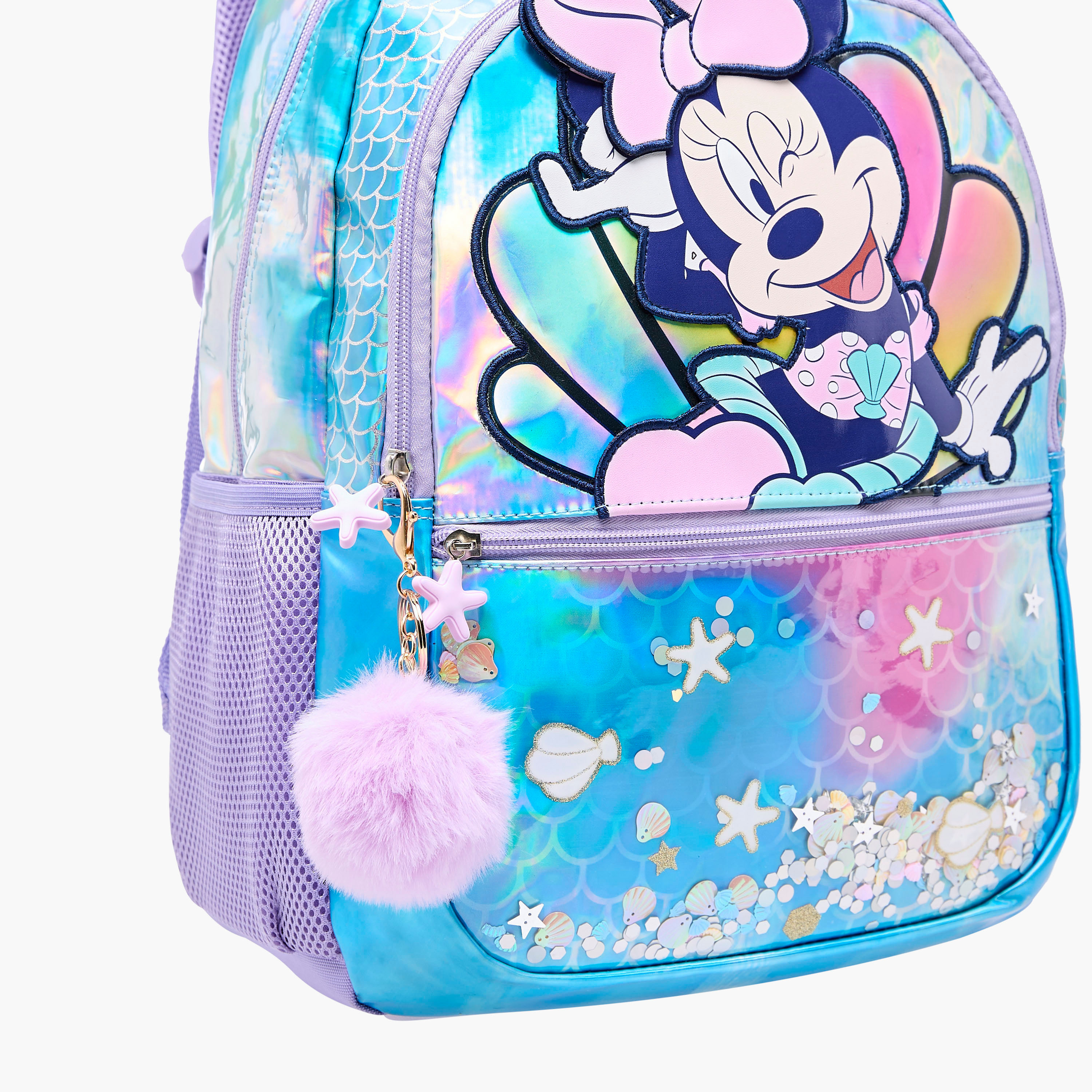 Disney Minnie Mouse Print Backpack with Adjustable Shoulder Straps and Zip Closure - 16 inches-school-bagsandbackpacks-backpacks-image-10