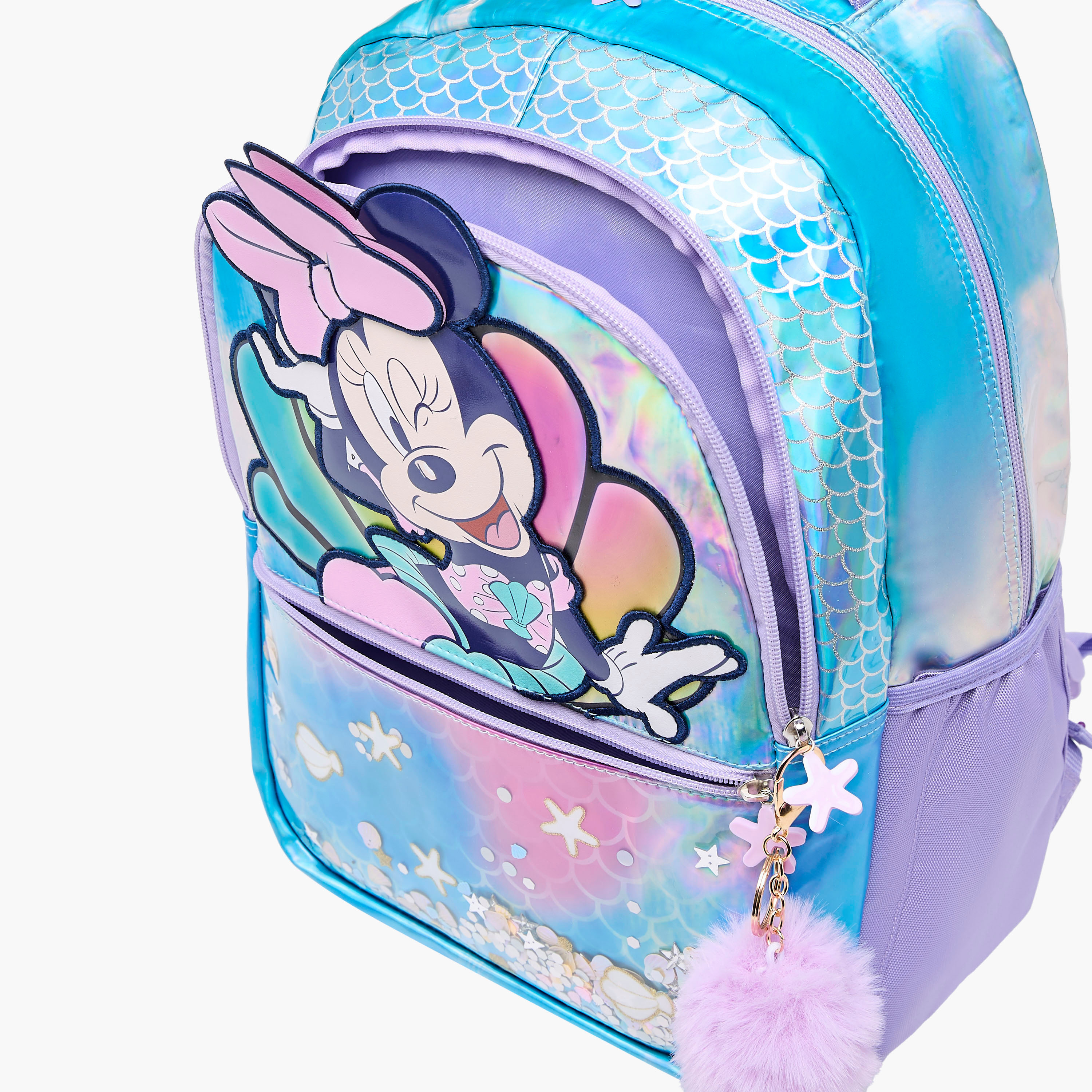 Disney Minnie Mouse Print Backpack with Adjustable Shoulder Straps and Zip Closure - 16 inches-school-bagsandbackpacks-backpacks-image-11