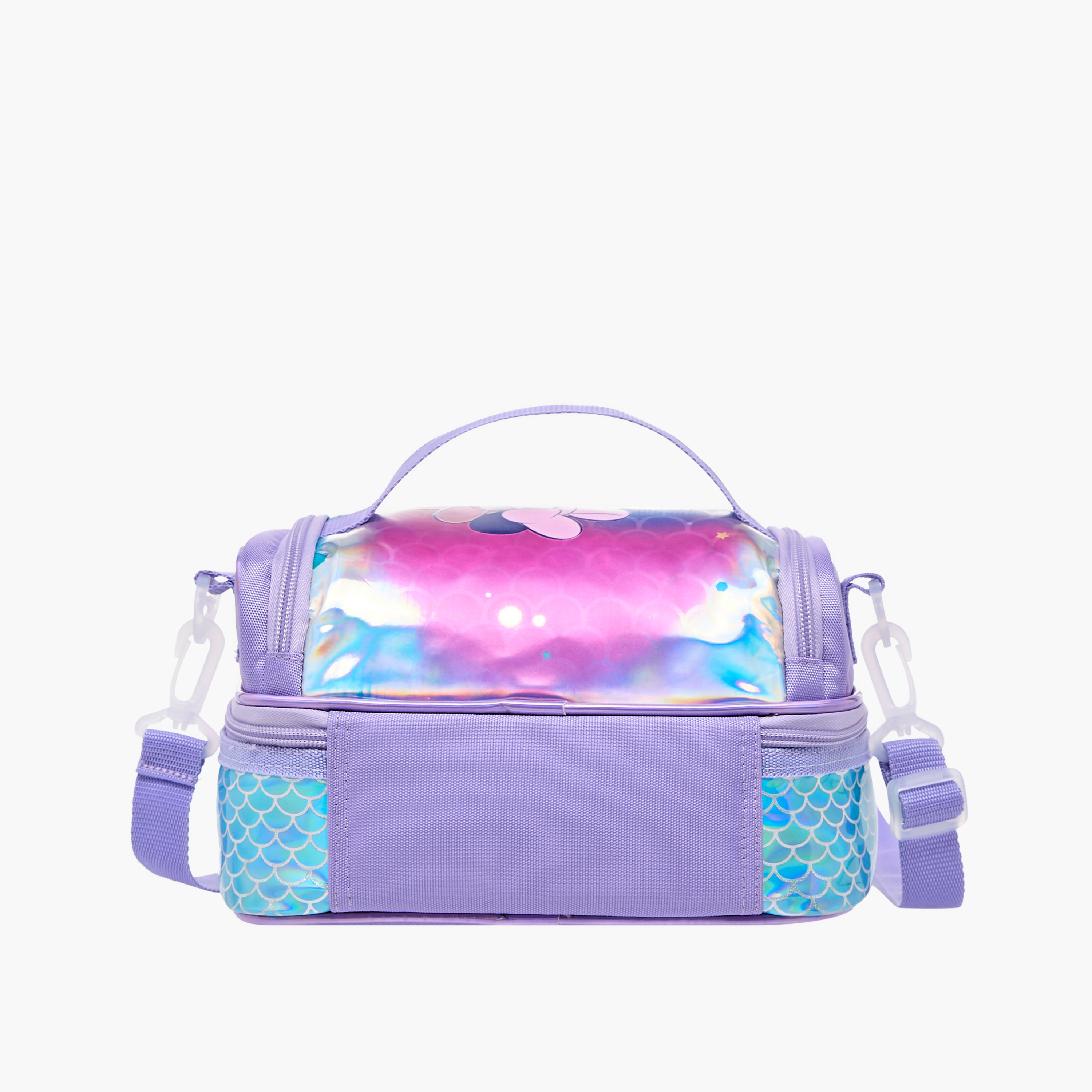 Disney Minnie Mouse Print Double Layer Lunch Bag with Detachable Strap-school-lunchessentials-lunchbags-image-3