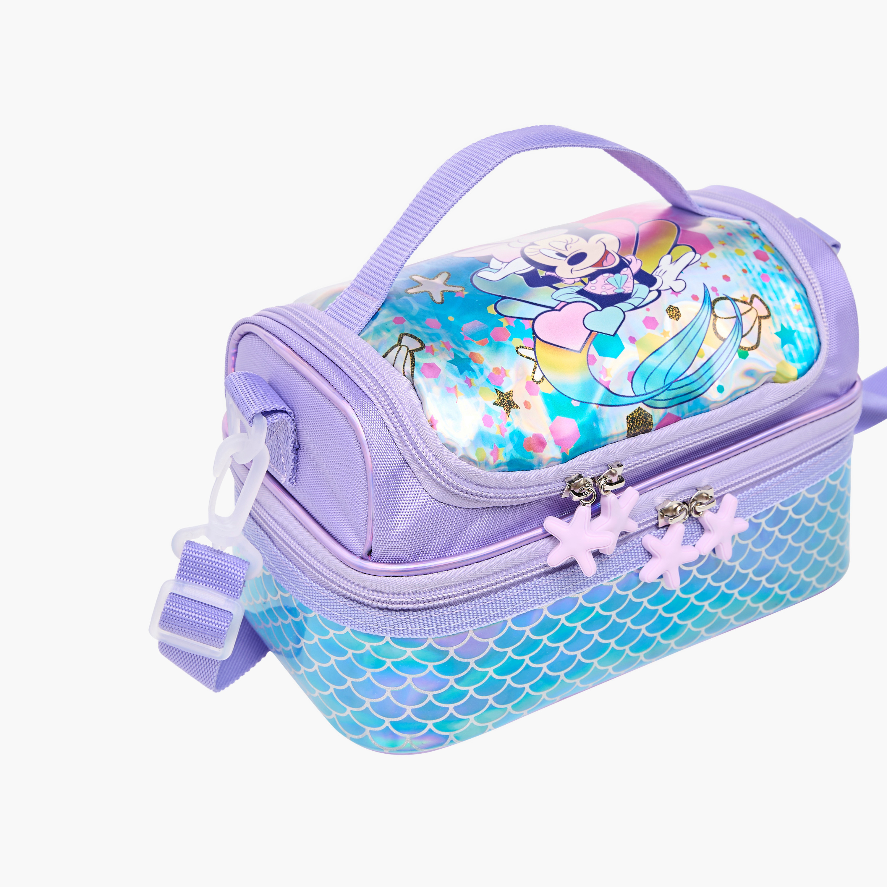 Disney Minnie Mouse Print Double Layer Lunch Bag with Detachable Strap-school-lunchessentials-lunchbags-image-5