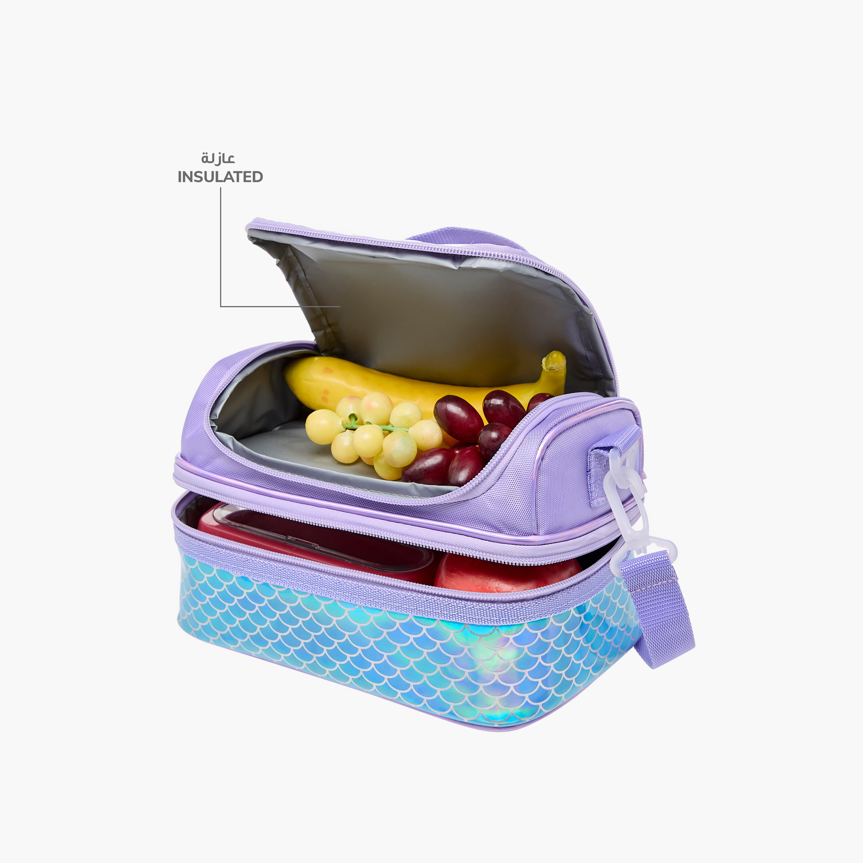 Disney Minnie Mouse Print Double Layer Lunch Bag with Detachable Strap-school-lunchessentials-lunchbags-image-7