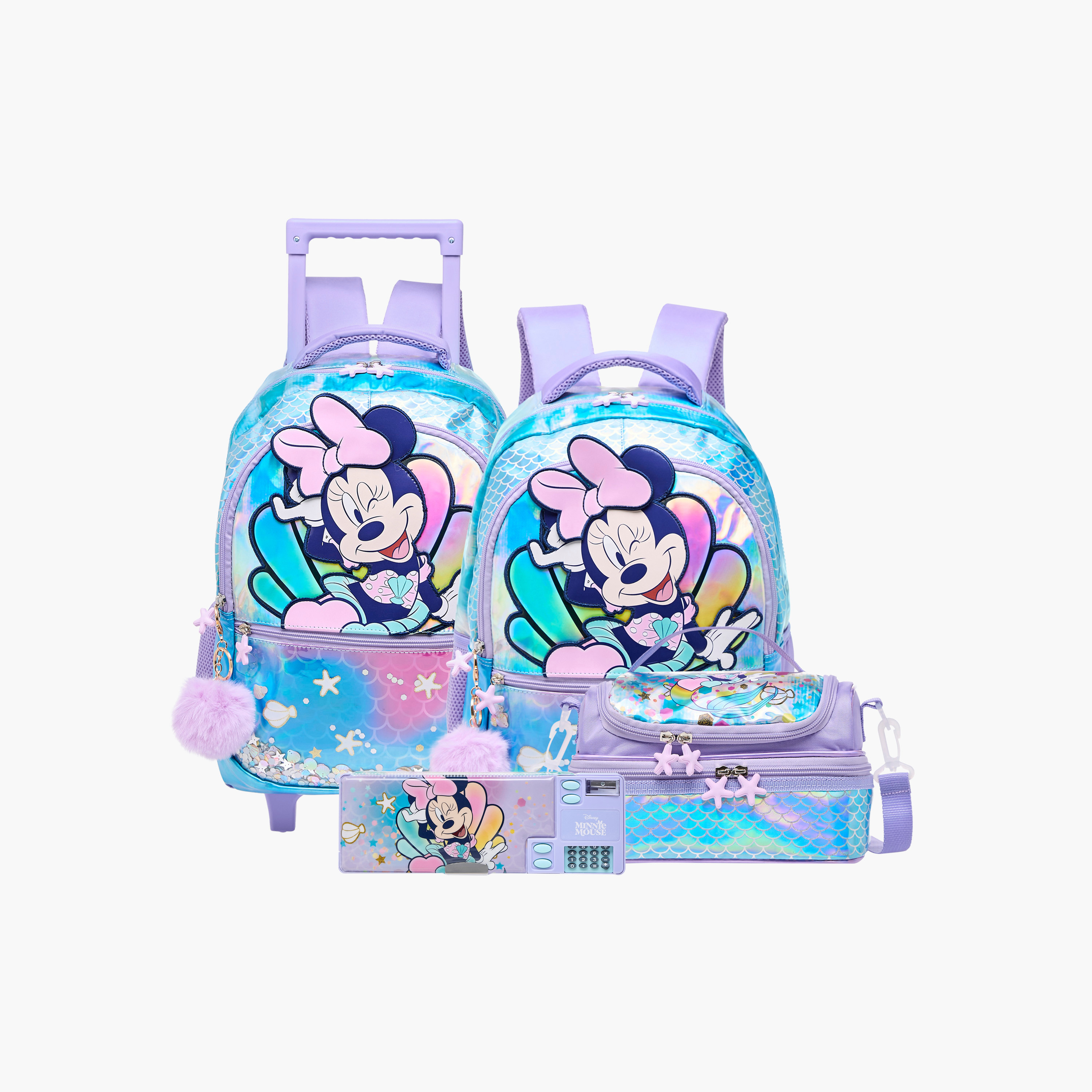 Disney Minnie Mouse Print Double Layer Lunch Bag with Detachable Strap-school-lunchessentials-lunchbags-image-8