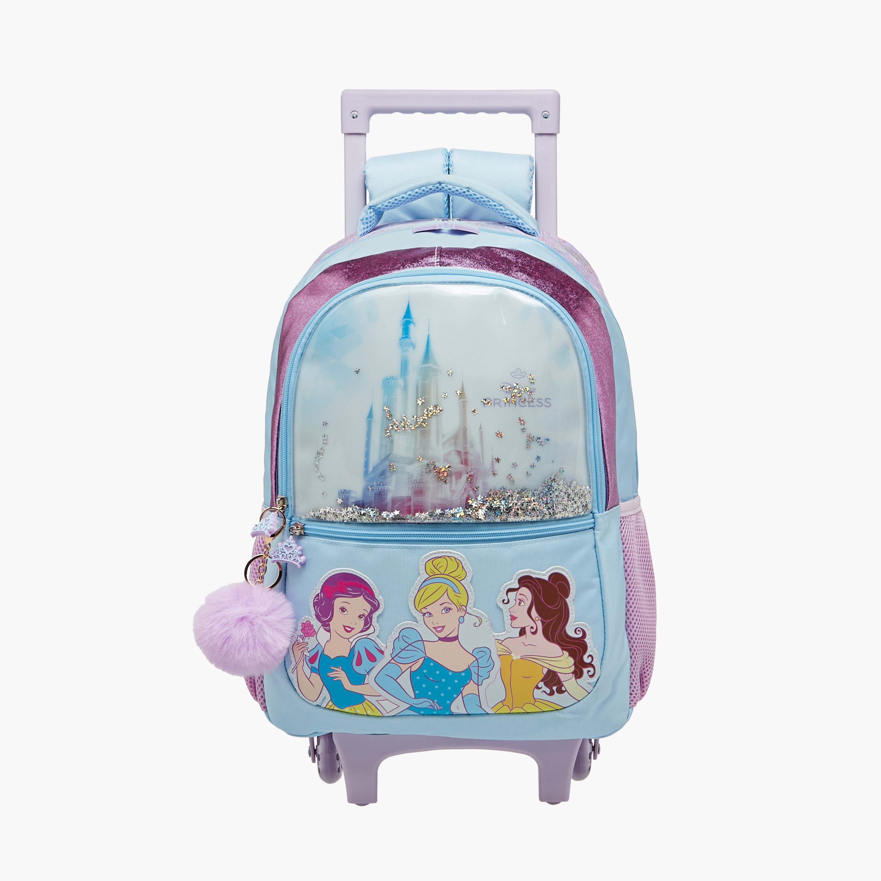 Disney Princess Trolley Bag for Girls 5-8 Years with Adjustable Strap -school-bagsandbackpacks-trolleybags-image-1