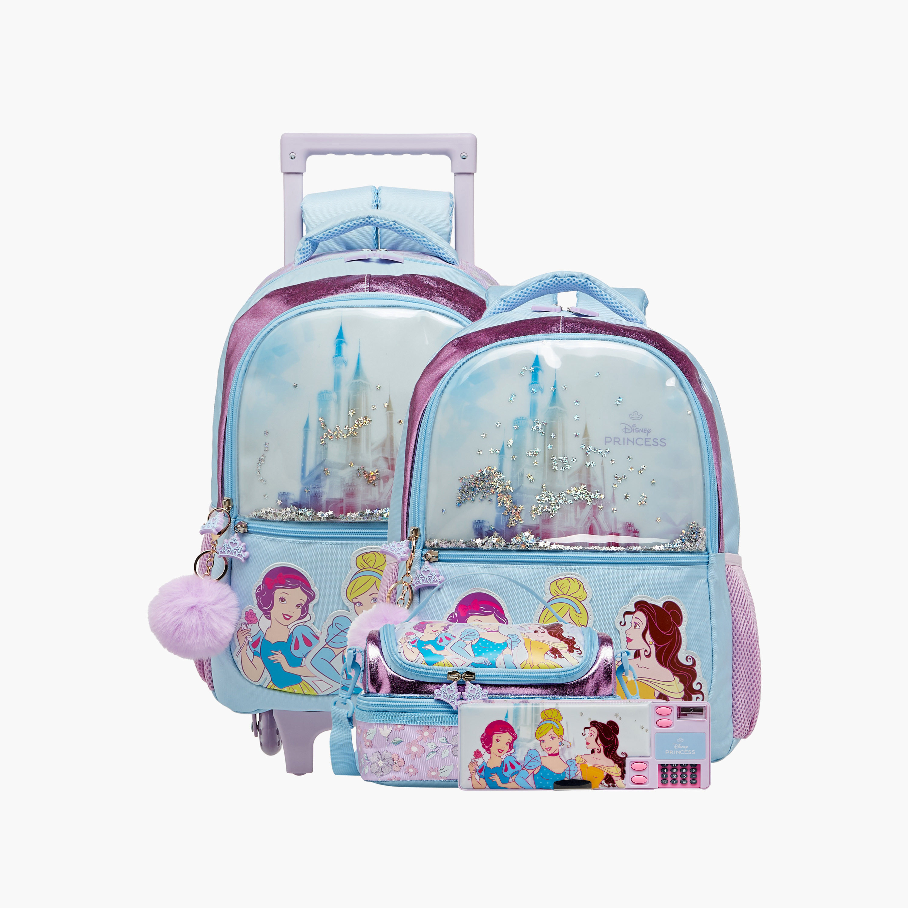Disney Princess Trolley Bag for Girls 5-8 Years with Adjustable Strap -school-bagsandbackpacks-trolleybags-image-17