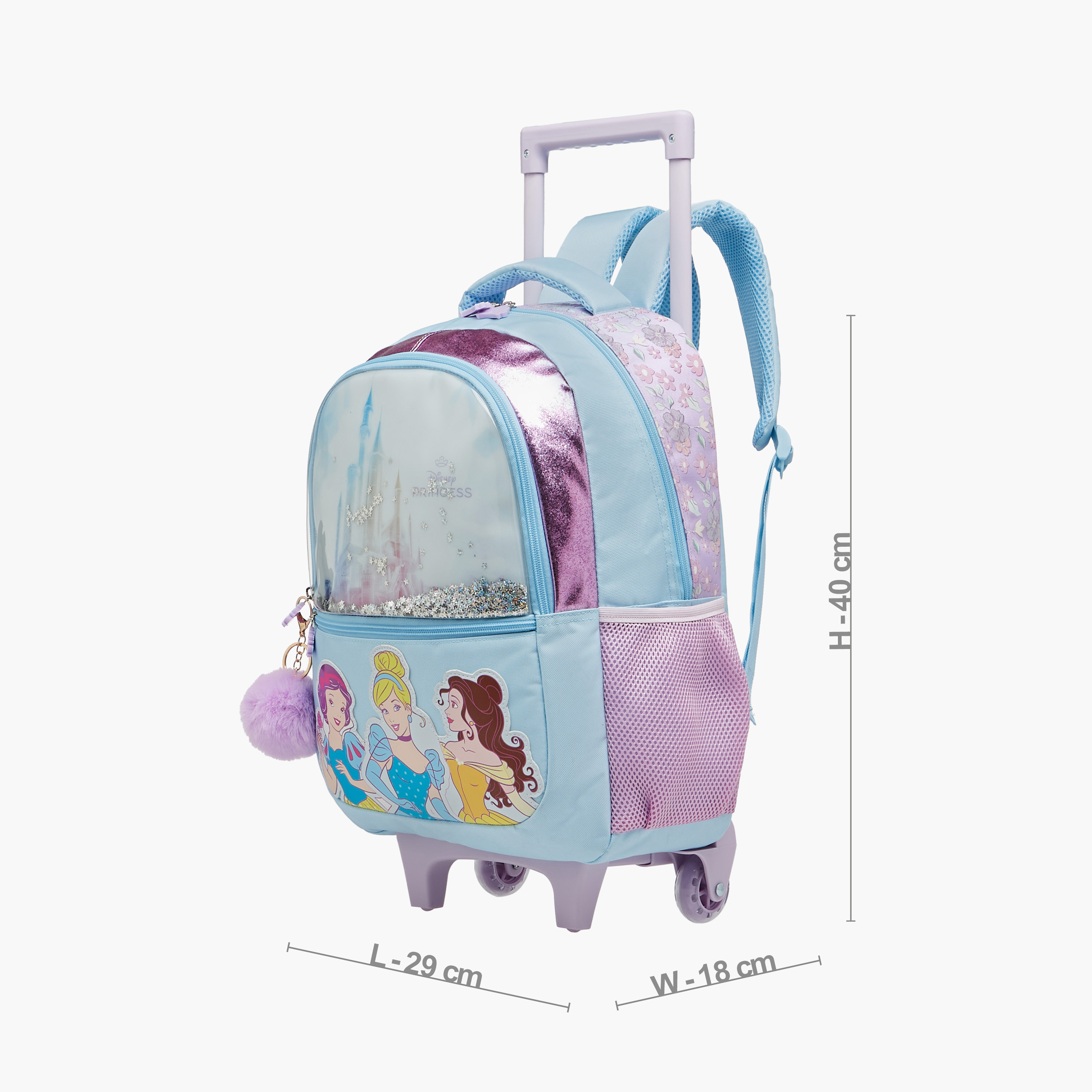 Disney Princess Trolley Bag for Girls 5-8 Years with Adjustable Strap -school-bagsandbackpacks-trolleybags-image-4