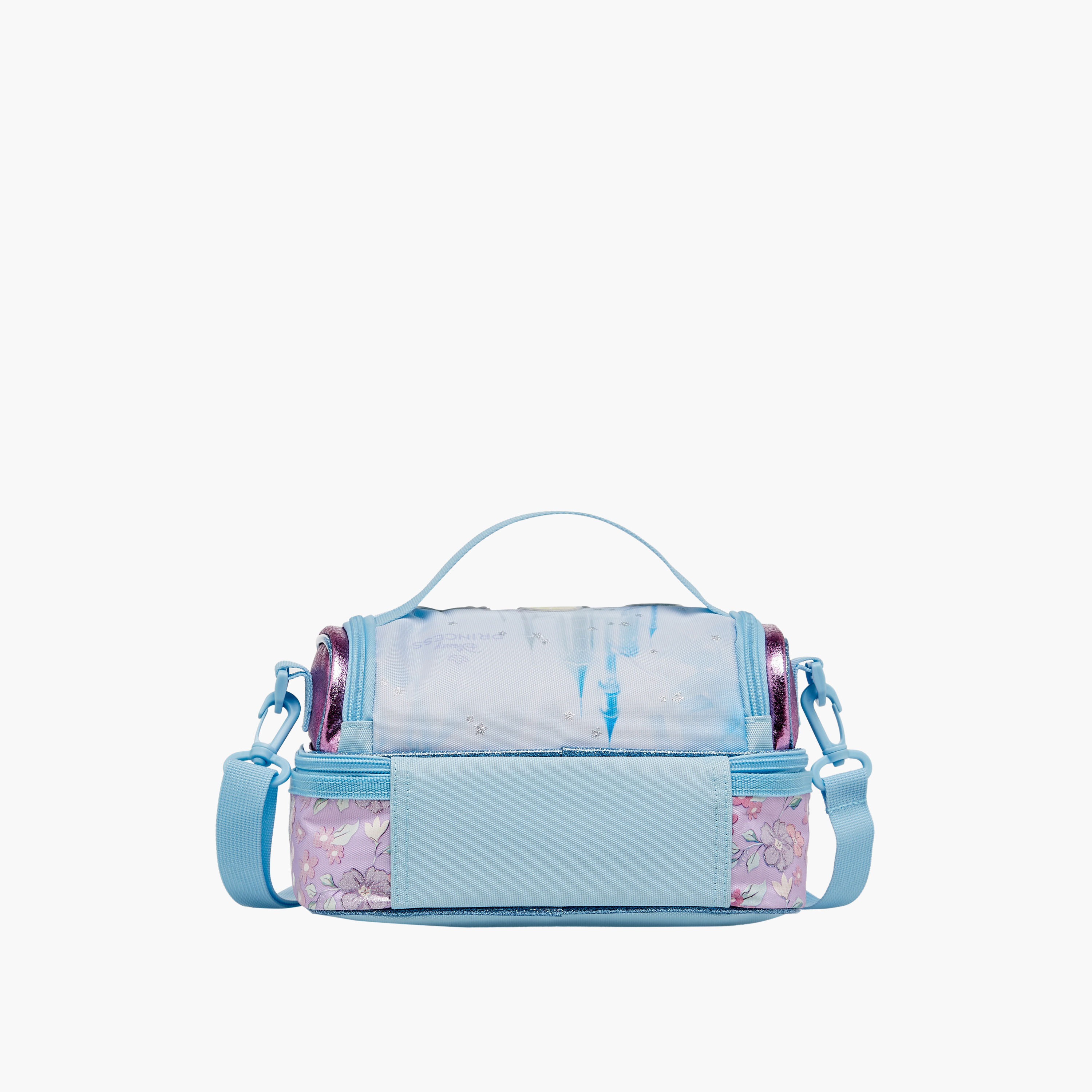 Disney Princess Print Double Layer Lunch Bag with Zip Closure-school-lunchessentials-lunchbags-image-3