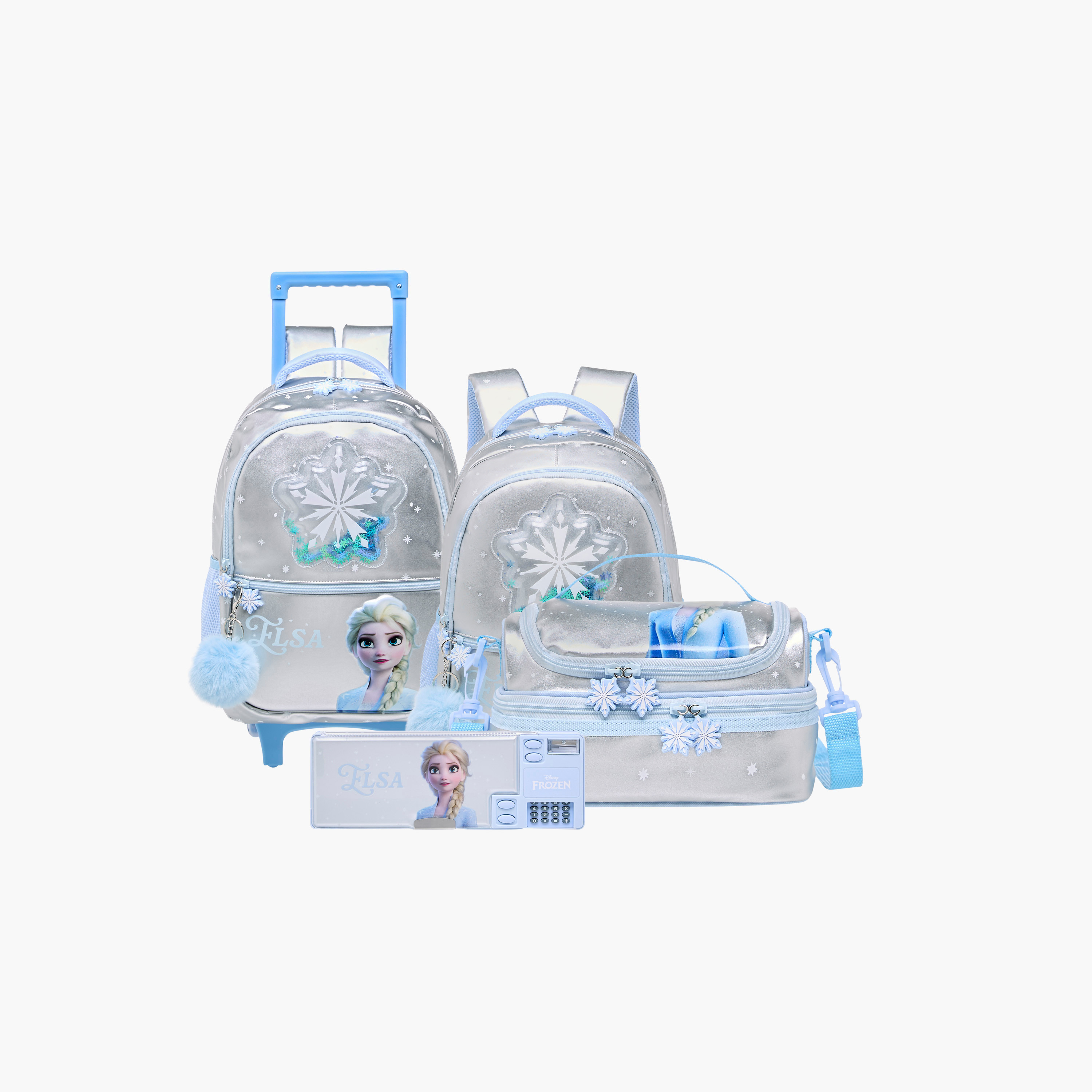 Disney Frozen Trolley Bag for Girls 5-8 Years with Adjustable Strap -school-bagsandbackpacks-trolleybags-image-19
