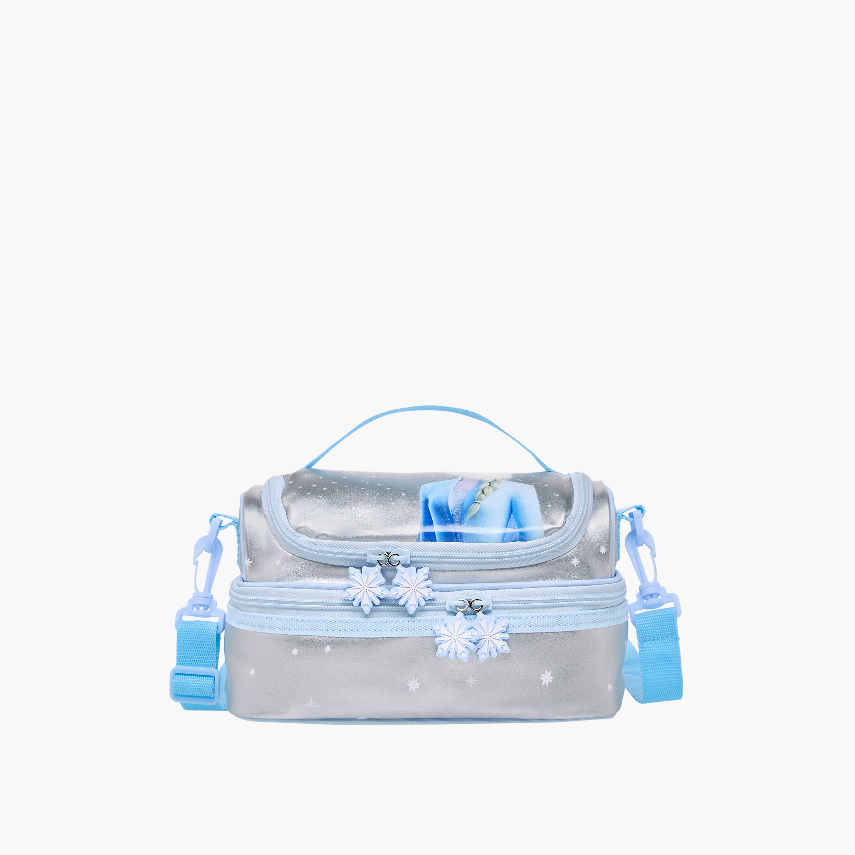 Disney Frozen Print Double Layer Lunch Bag with Zip Closure-school-lunchessentials-lunchbags-image-1