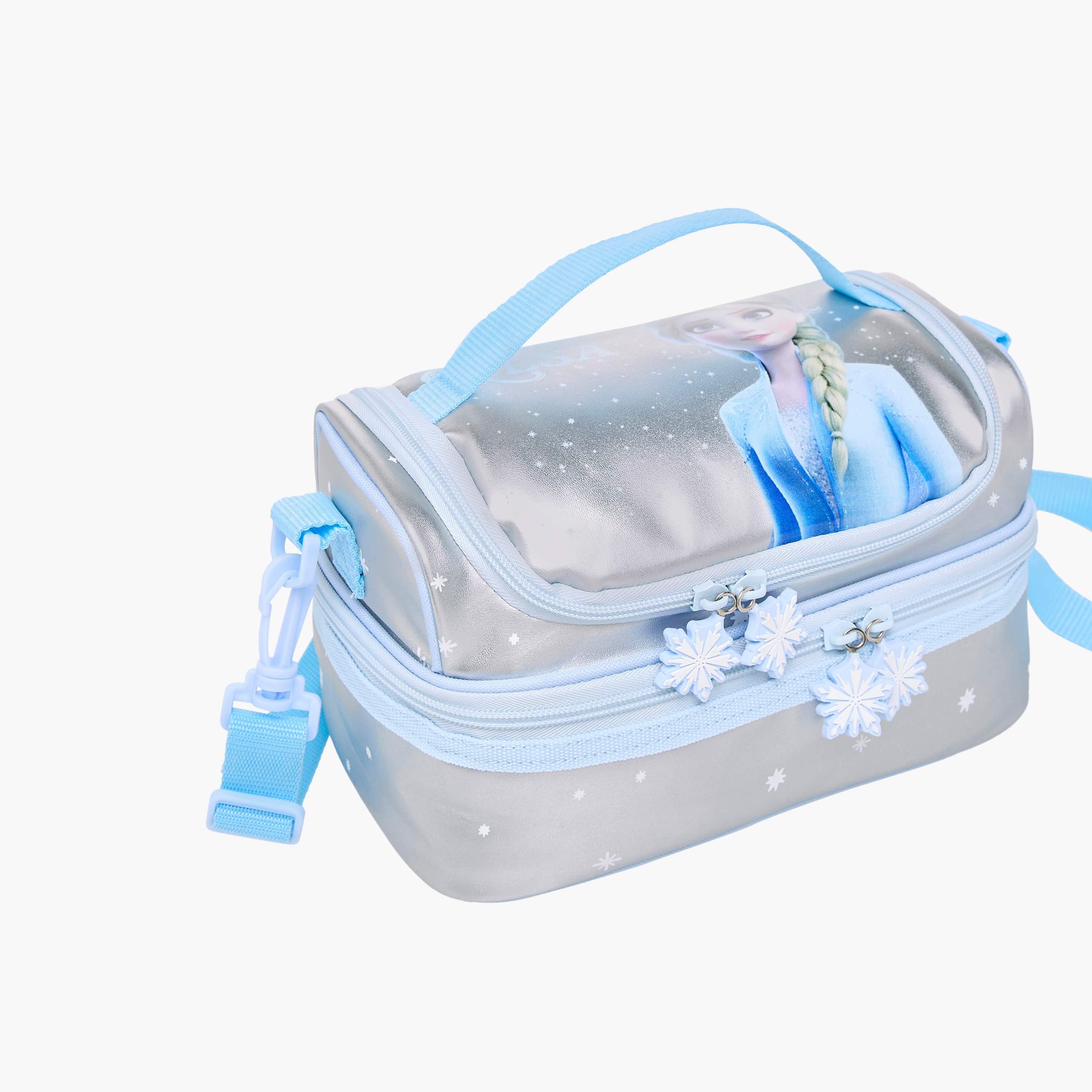 Disney Frozen Print Double Layer Lunch Bag with Zip Closure-school-lunchessentials-lunchbags-image-5