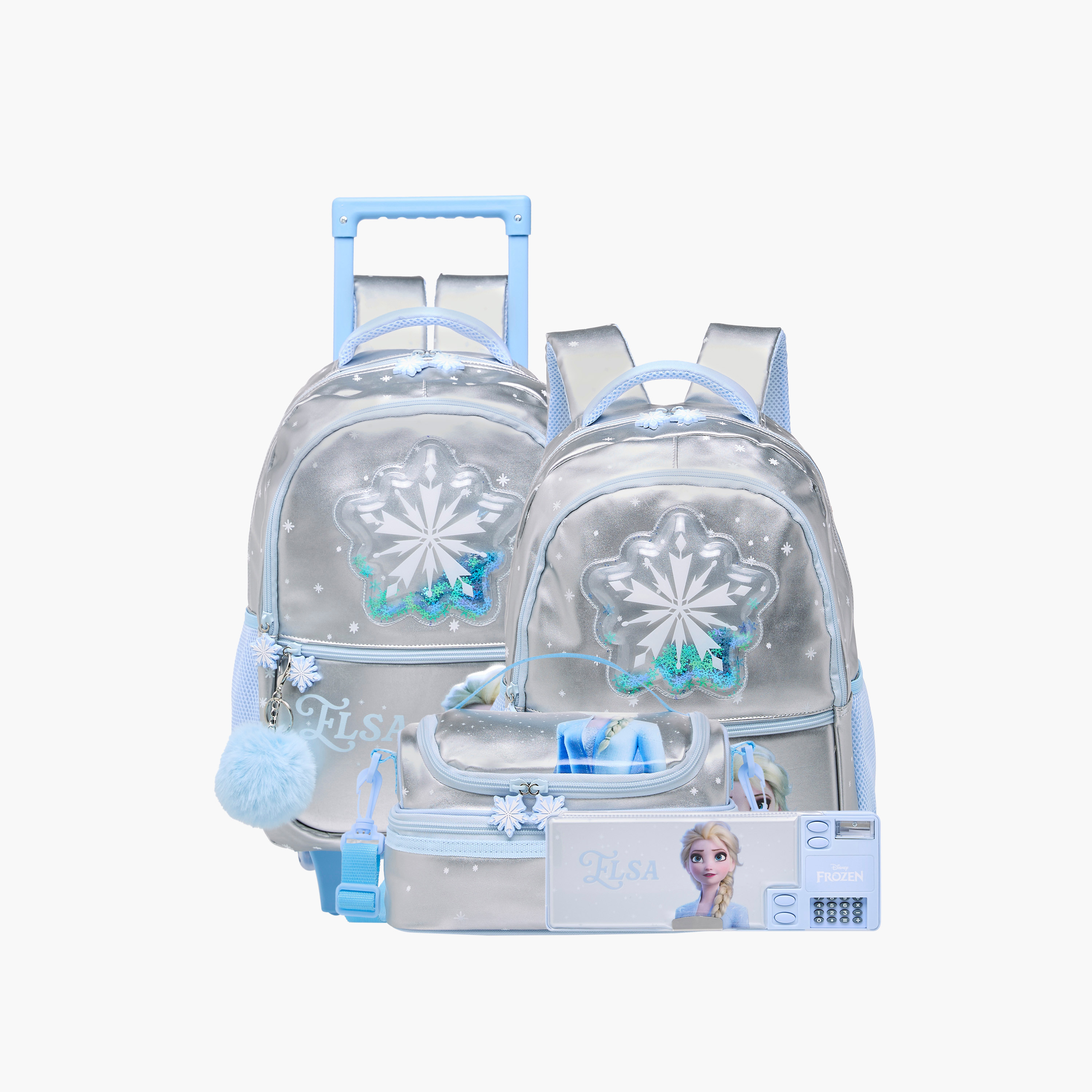 Disney Frozen Print Double Layer Lunch Bag with Zip Closure-school-lunchessentials-lunchbags-image-8