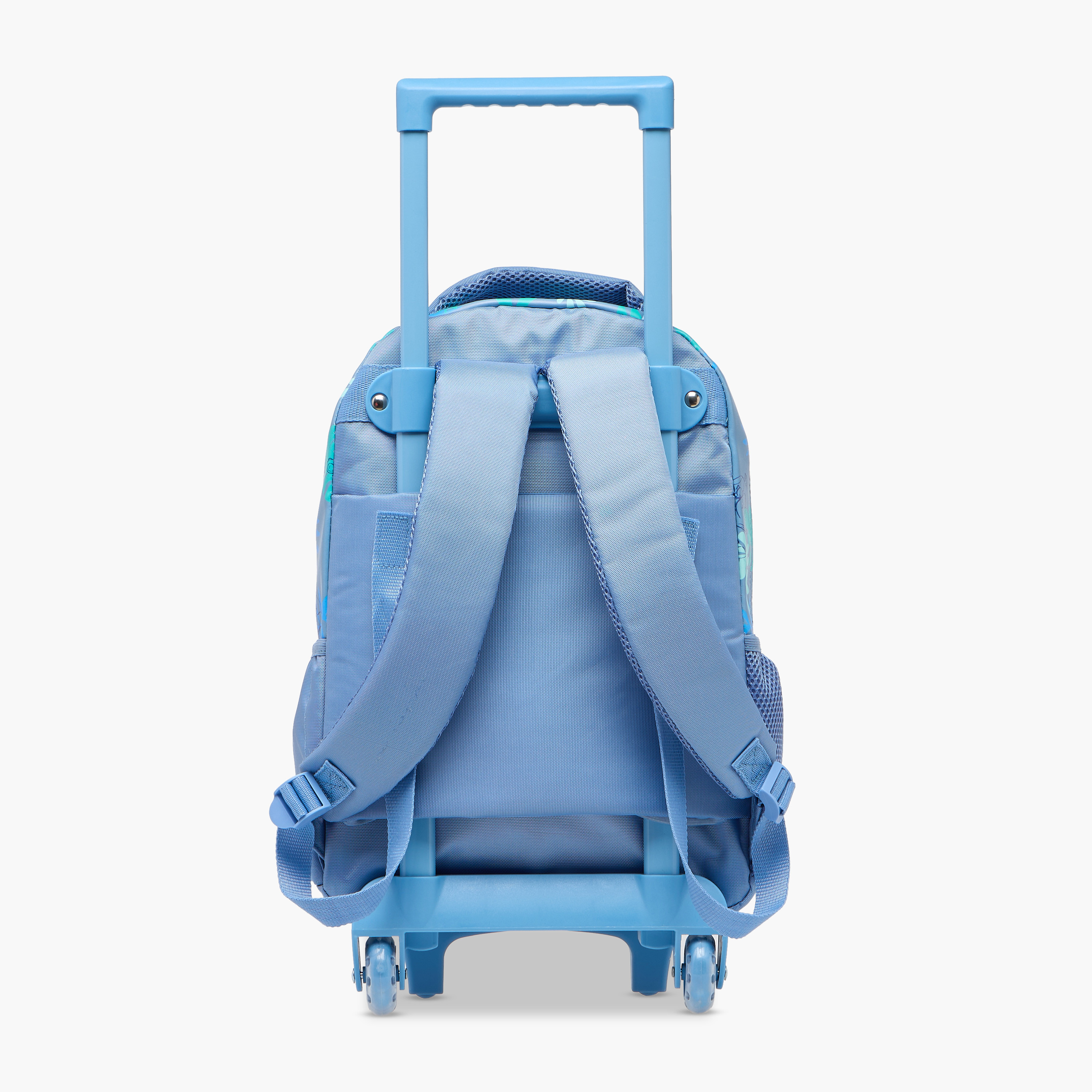 Disney Stitch Print Trolley Backpack with Retractable Handle - 16 inches-school-bagsandbackpacks-trolleybags-image-5
