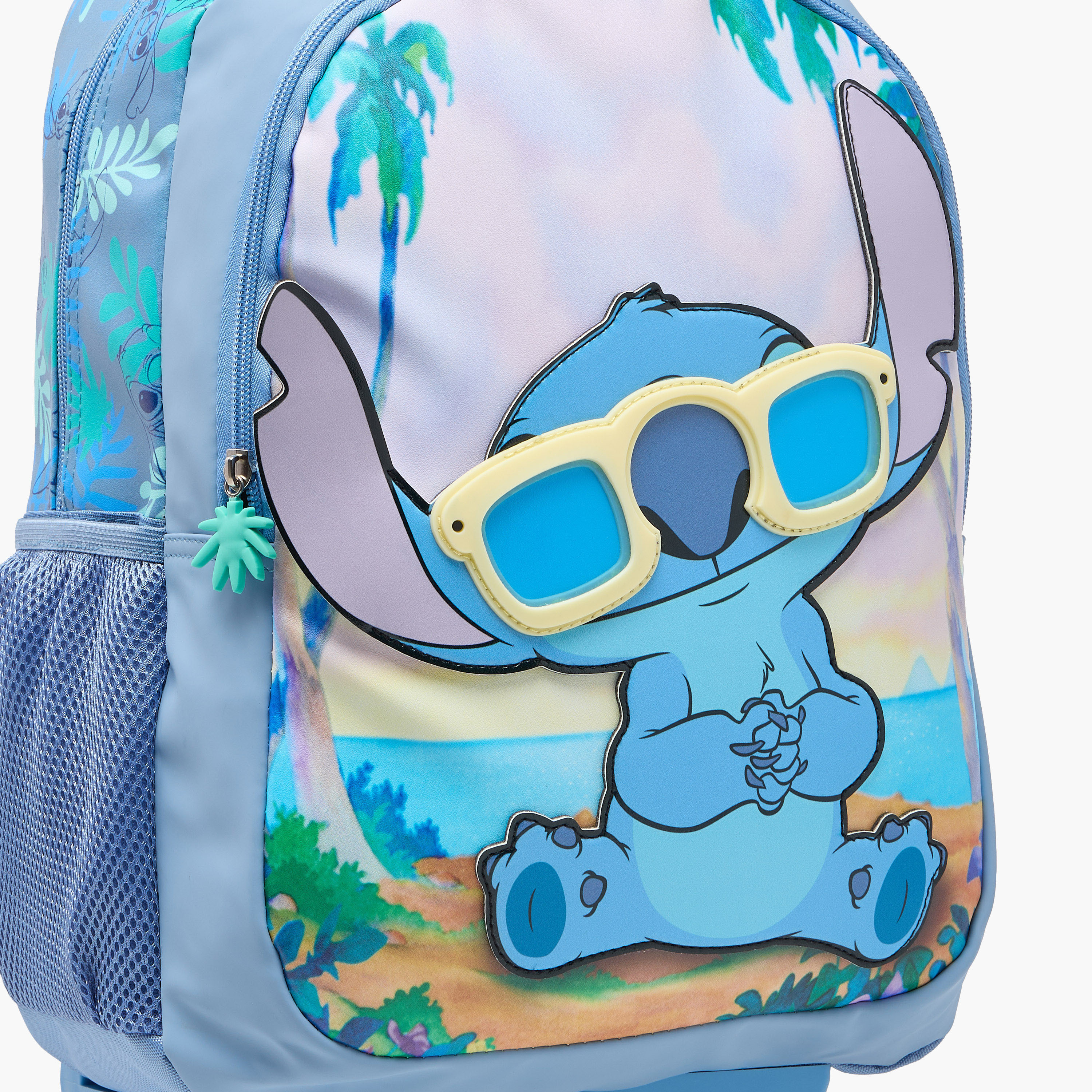 Disney Stitch Print Trolley Backpack with Retractable Handle - 16 inches-school-bagsandbackpacks-trolleybags-image-8