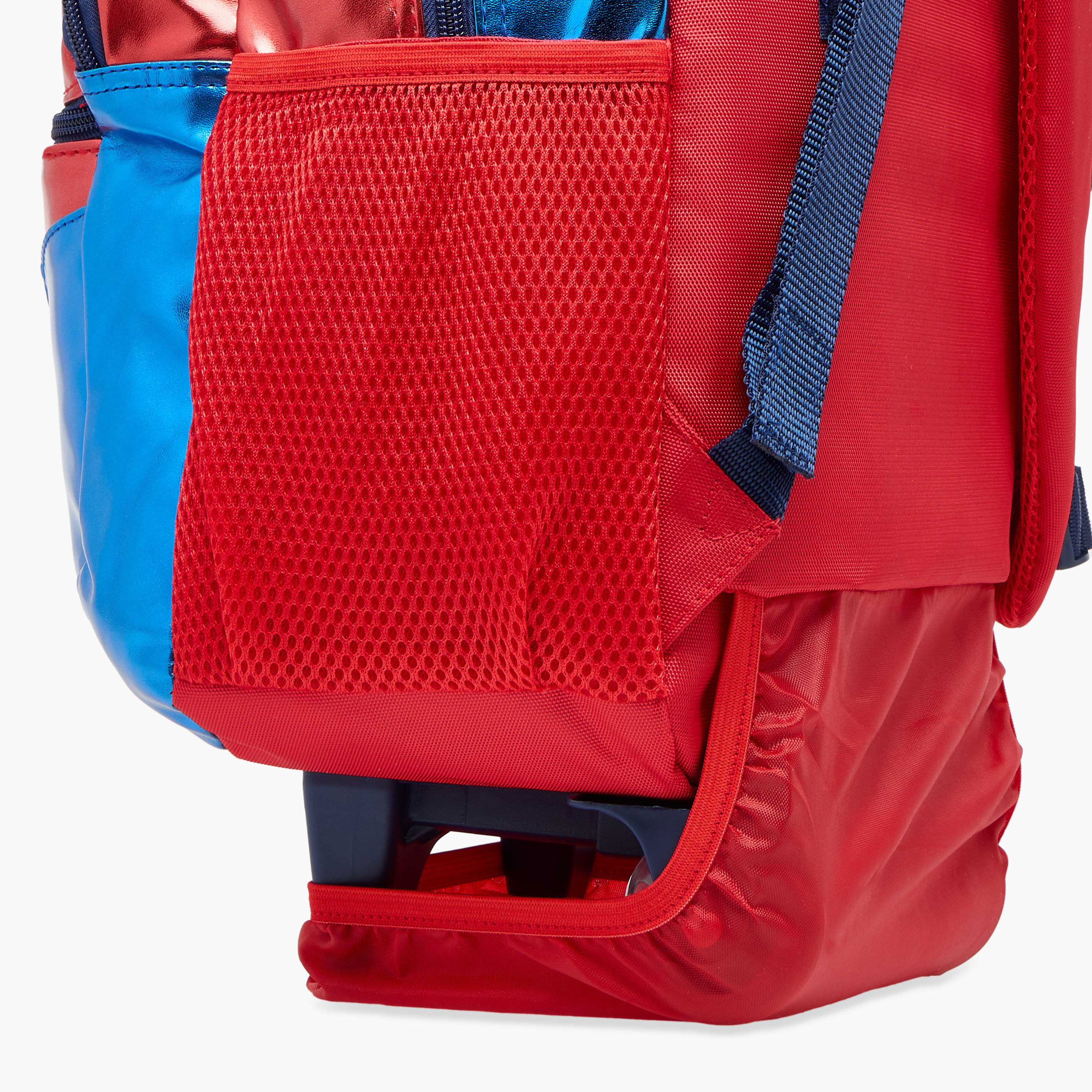 Spider-Man Print Trolley Backpack with Retractable Handle - 16 inches-school-bagsandbackpacks-trolleybags-image-14