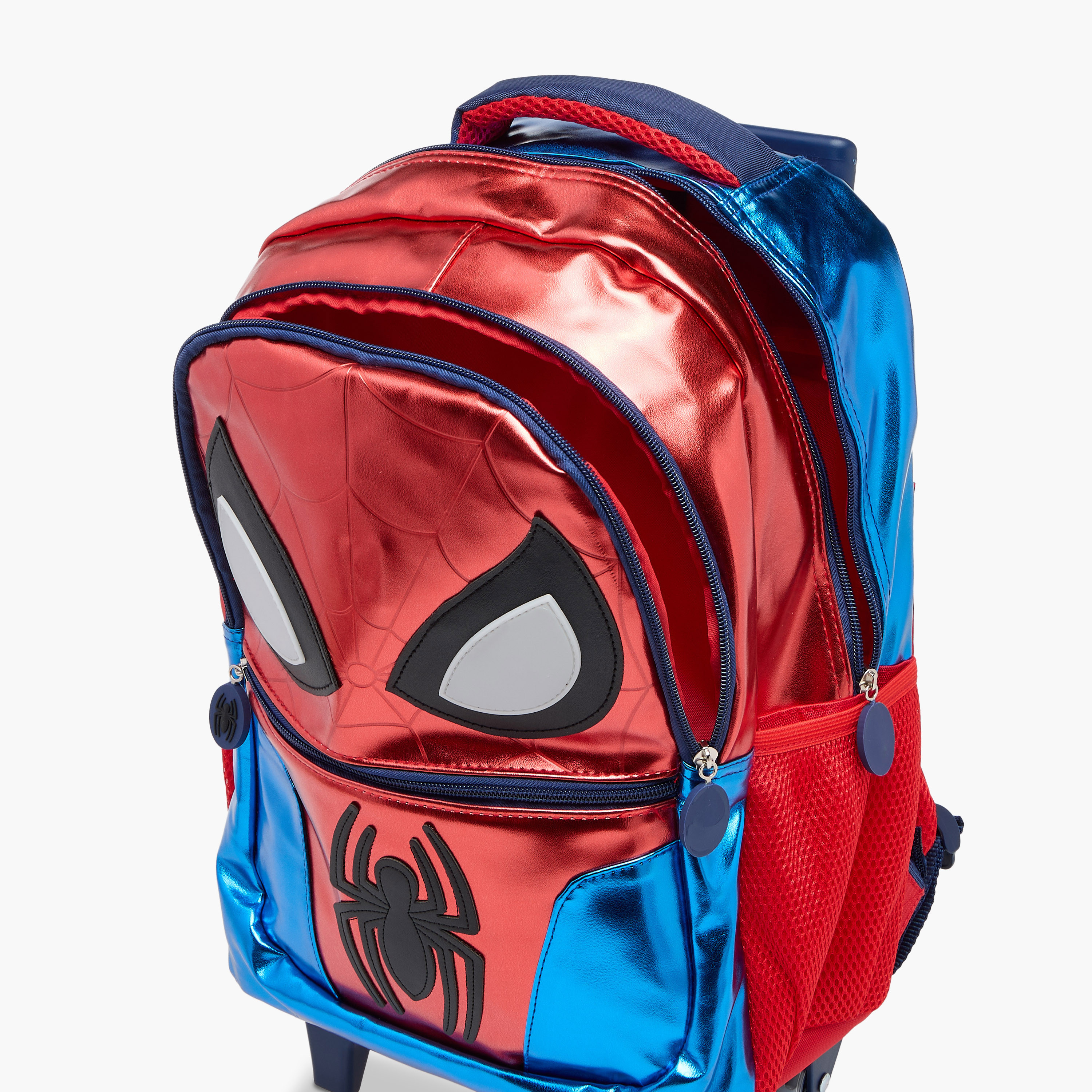 Spider-Man Print Trolley Backpack with Retractable Handle - 16 inches-school-bagsandbackpacks-trolleybags-image-15