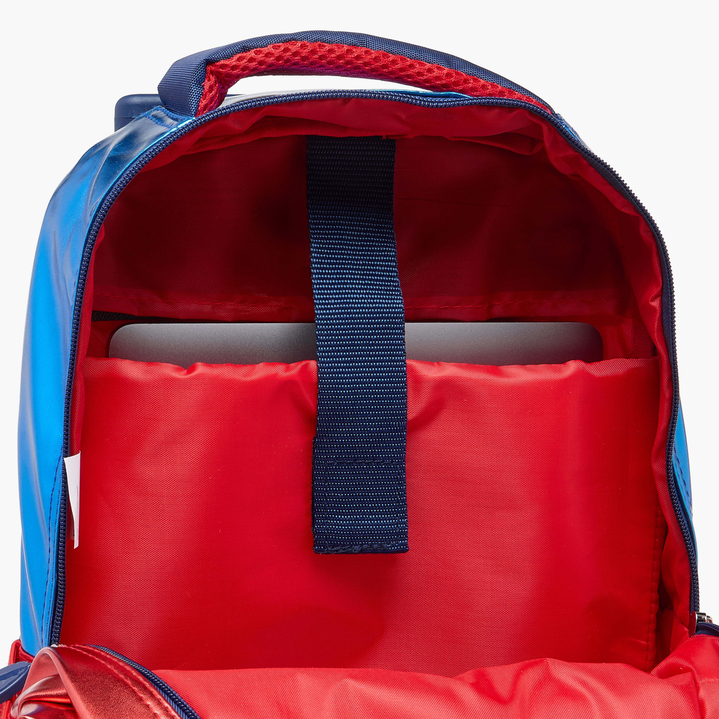 Spider-Man Print Trolley Backpack with Retractable Handle - 16 inches-school-bagsandbackpacks-trolleybags-image-16