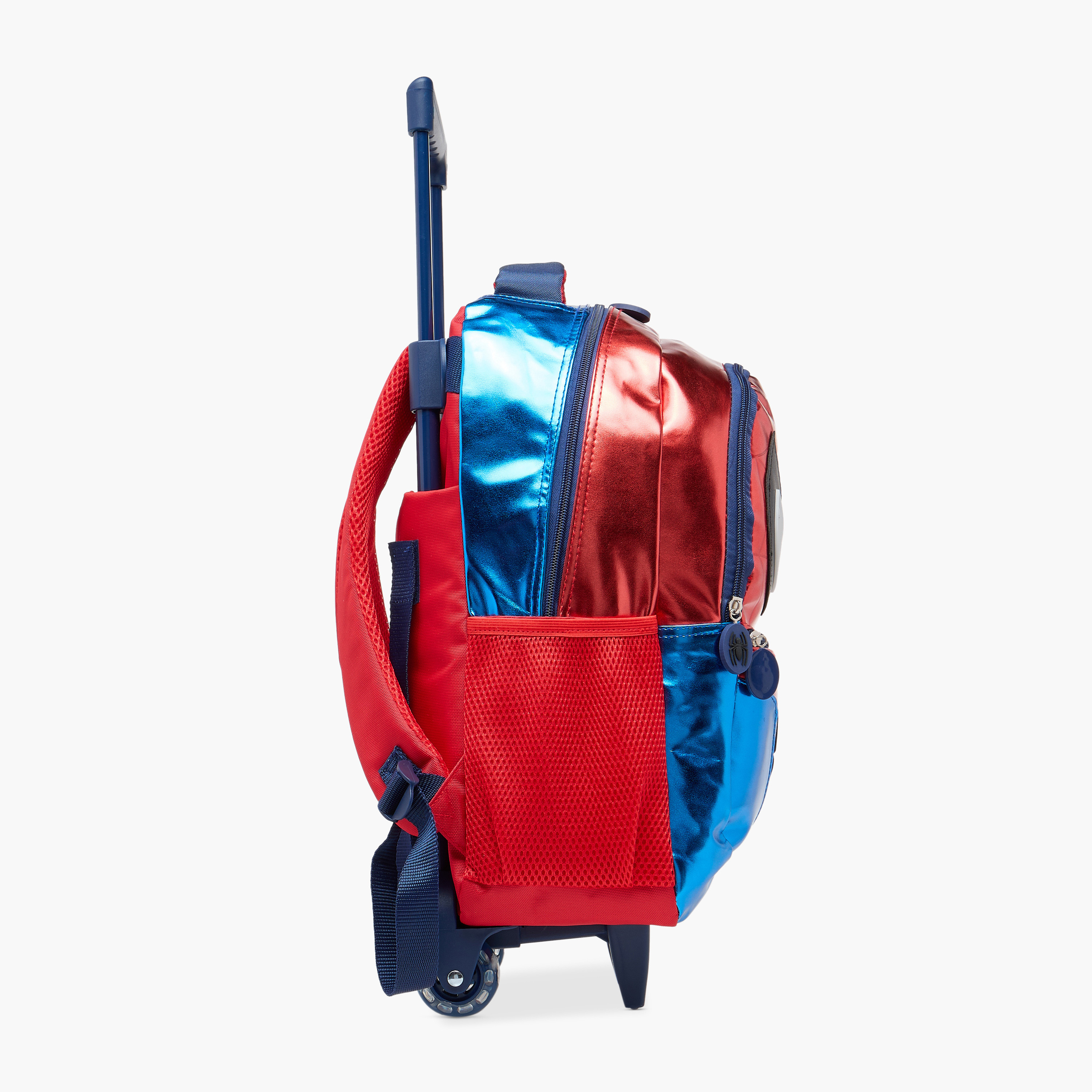 Spider-Man Print Trolley Backpack with Retractable Handle - 16 inches-school-bagsandbackpacks-trolleybags-image-3