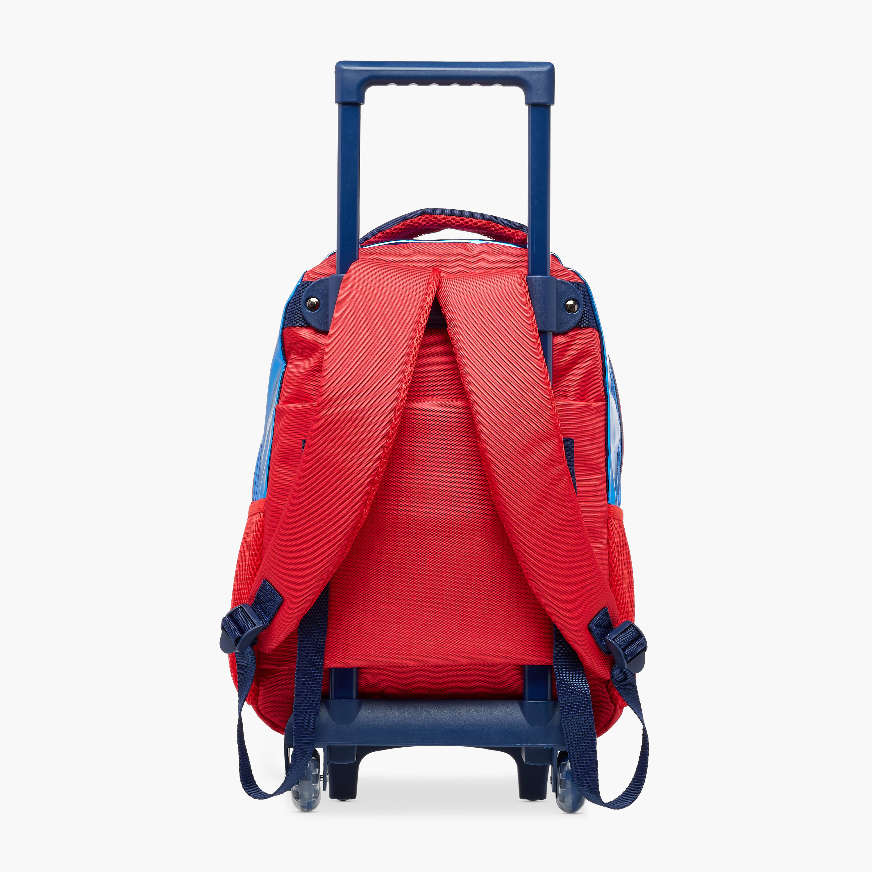 Spider-Man Print Trolley Backpack with Retractable Handle - 16 inches-school-bagsandbackpacks-trolleybags-image-5