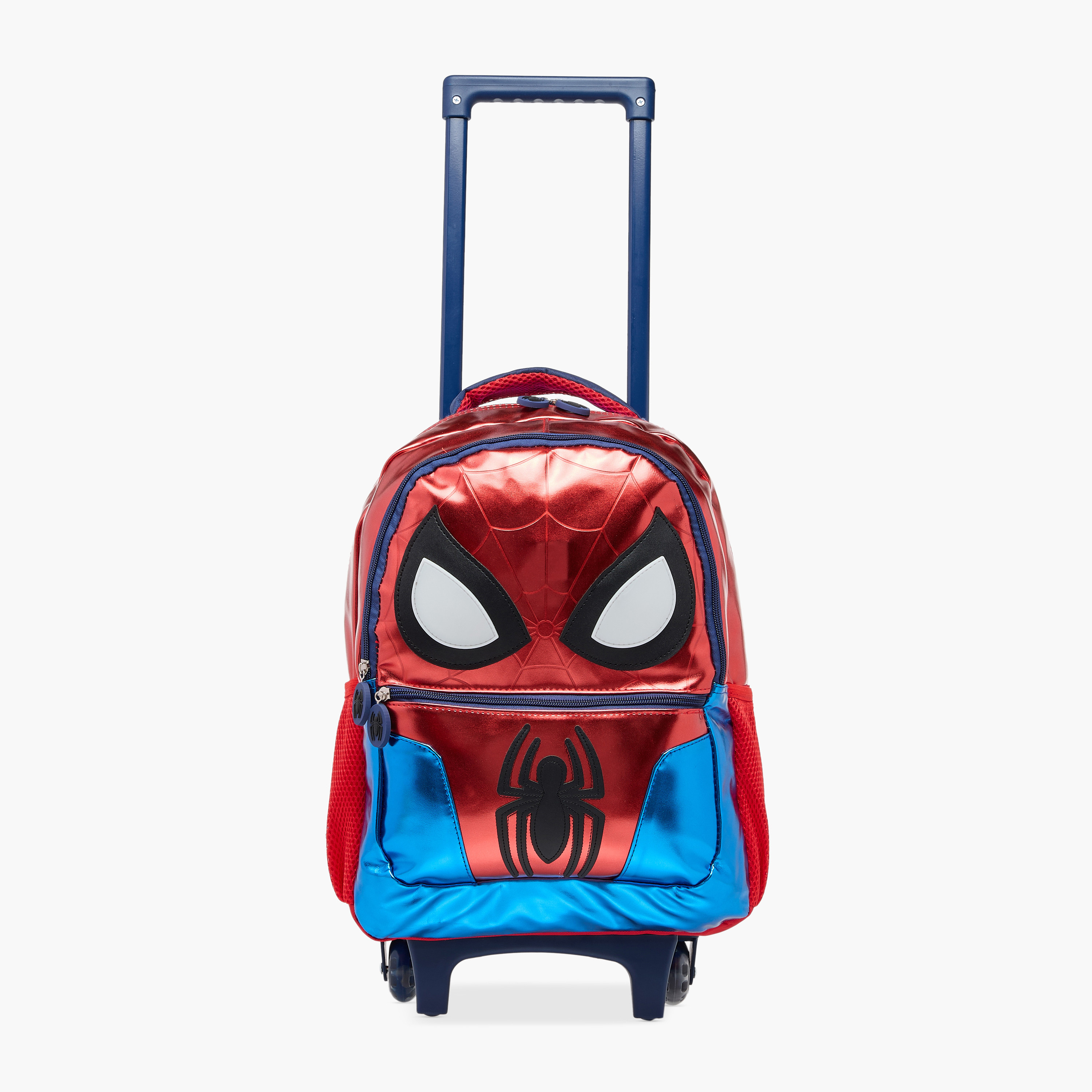 Spider-Man Print Trolley Backpack with Retractable Handle - 16 inches-school-bagsandbackpacks-trolleybags-image-7