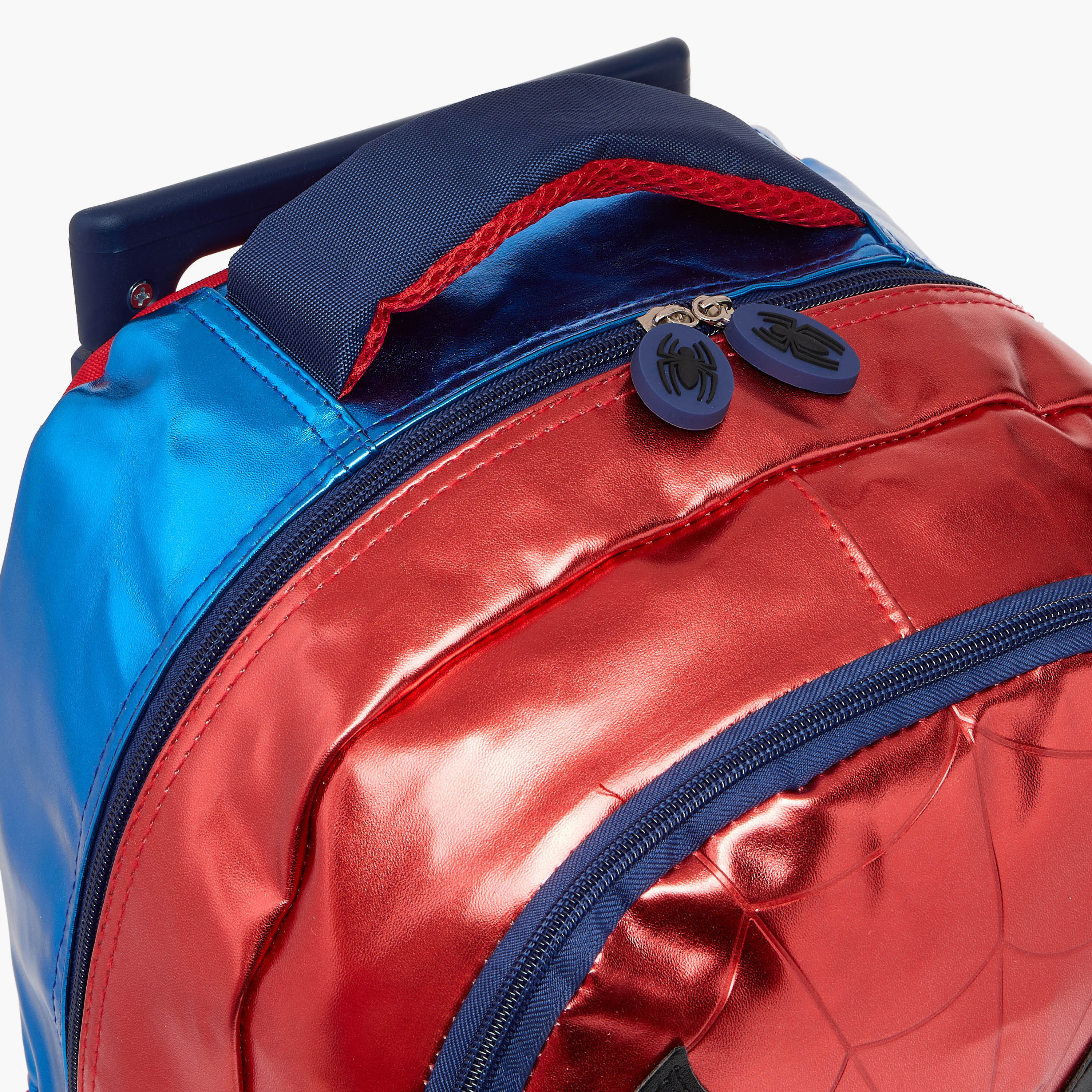 Spider-Man Print Trolley Backpack with Retractable Handle - 16 inches-school-bagsandbackpacks-trolleybags-image-9