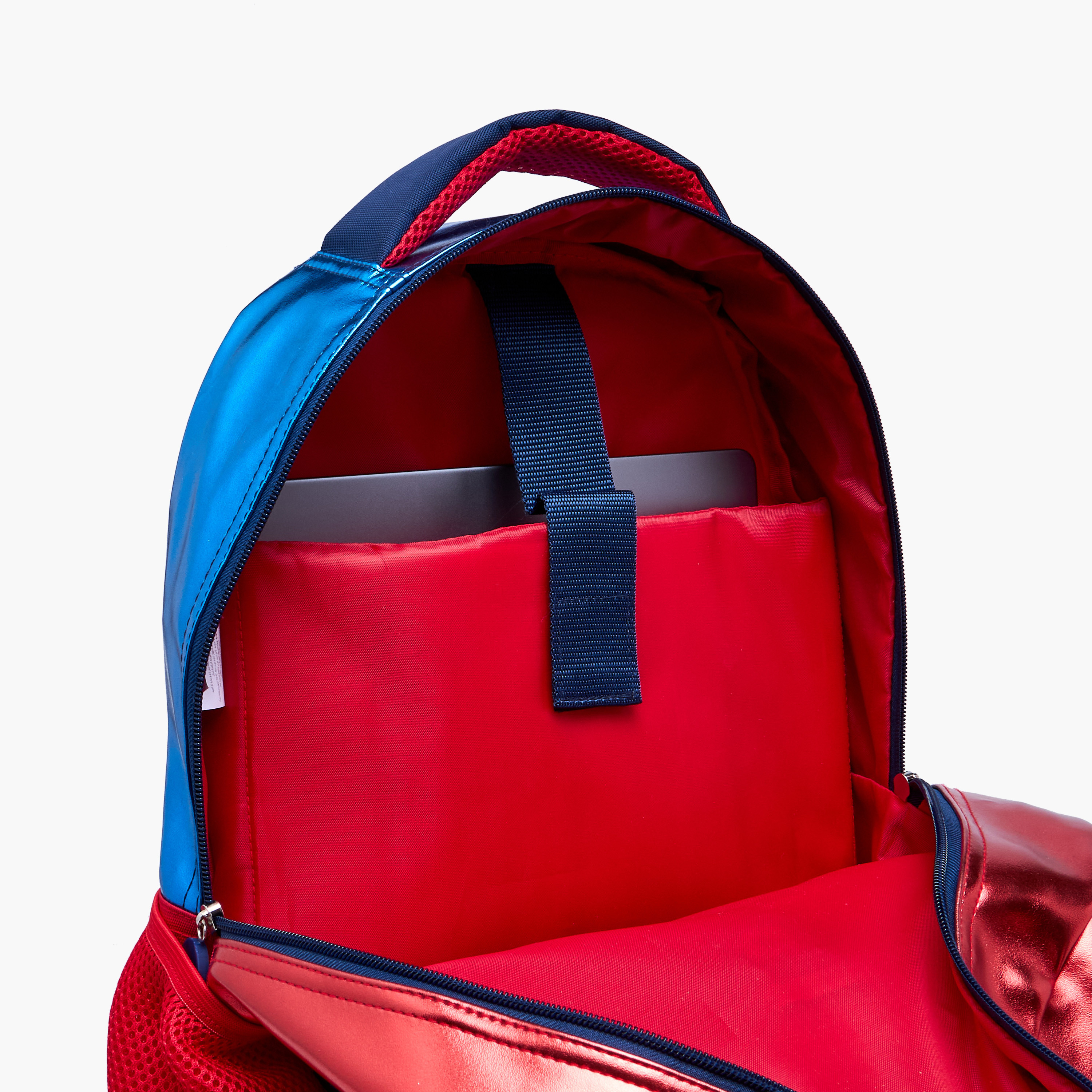 Spider-Man Applique Backpack with Adjustable Straps and Zip Closure - 16 inches-school-bagsandbackpacks-backpacks-image-9