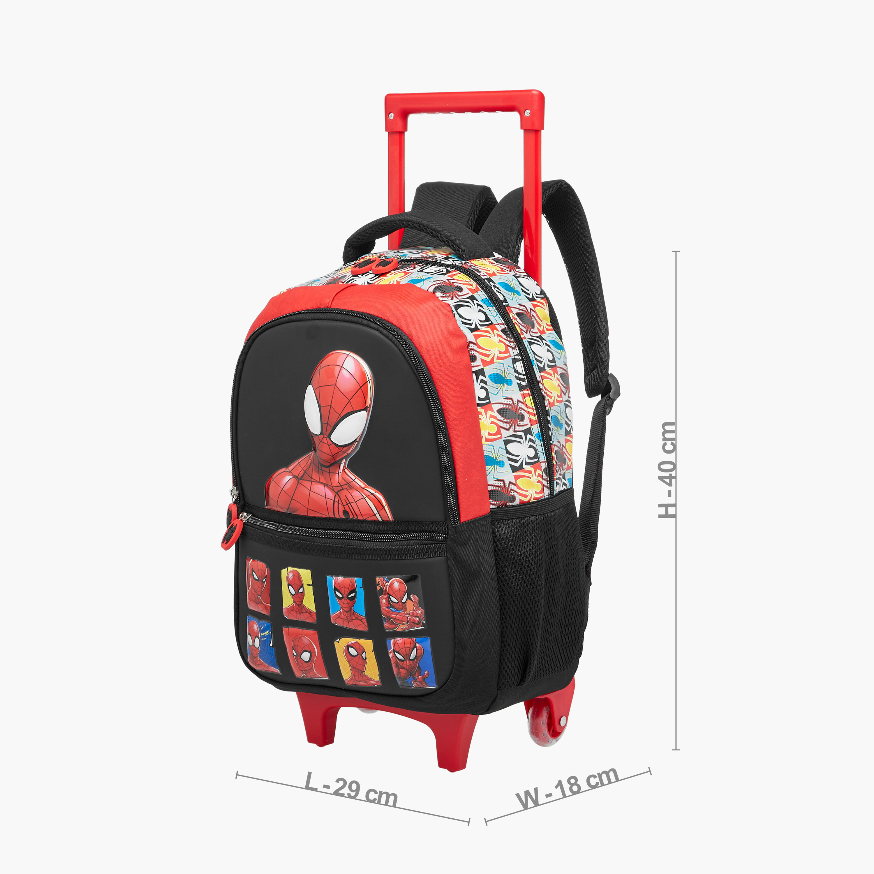 Marvel Spider-Man Trolley Bag for Boys 5-8 Years with Adjustable Strap -school-bagsandbackpacks-trolleybags-image-2