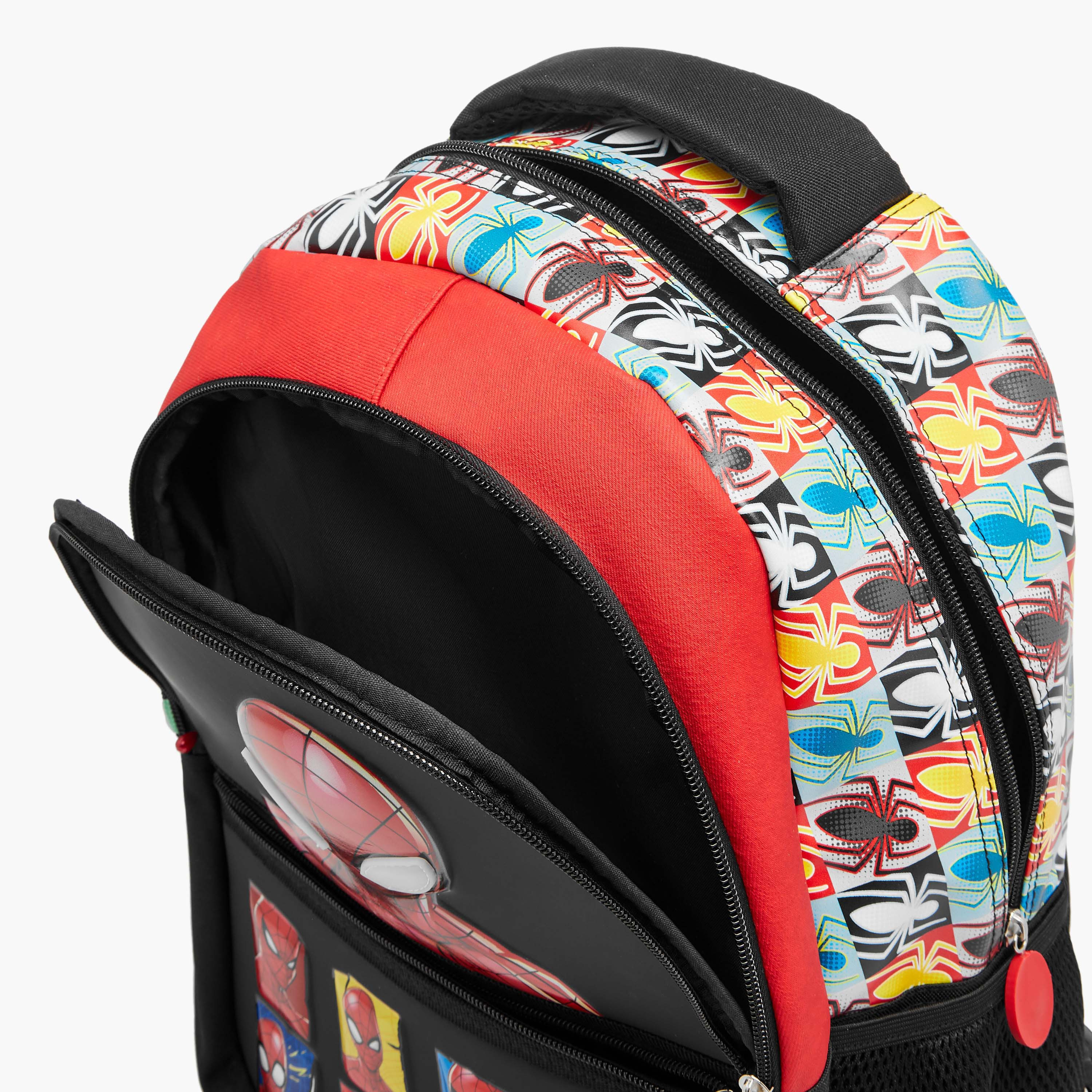 Spider-Man Print Backpack with Adjustable Straps and Zip Closure - 16 inches-school-bagsandbackpacks-backpacks-image-13