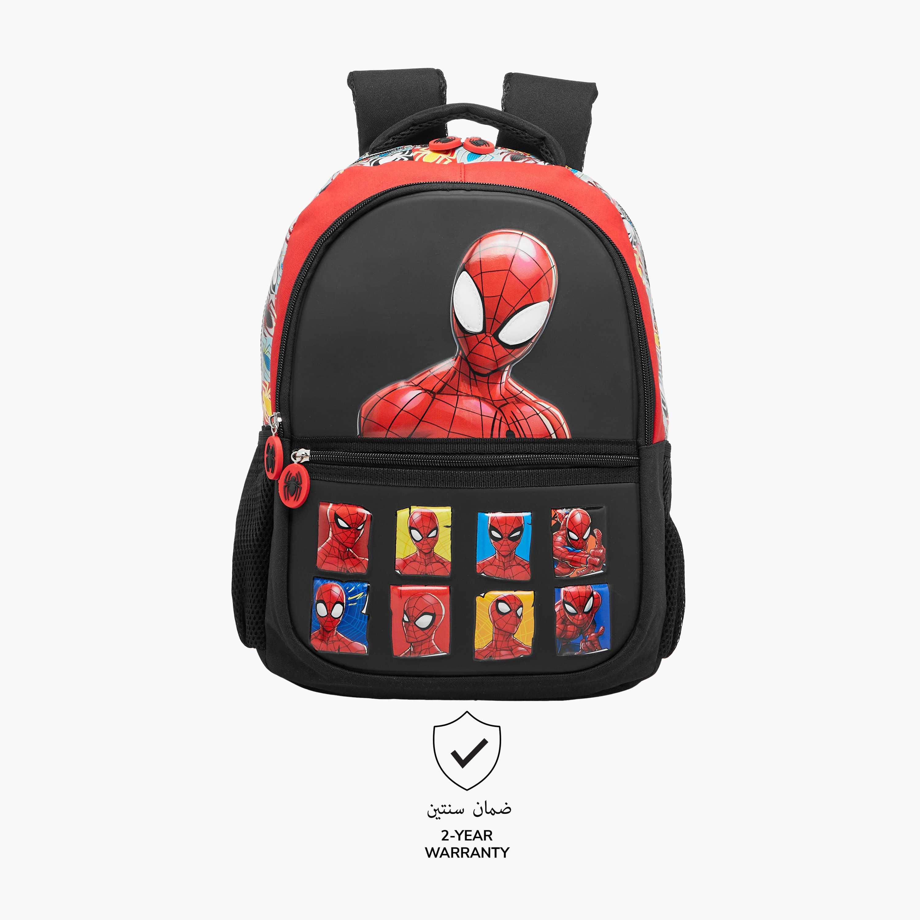 Spider-Man Print Backpack with Adjustable Straps and Zip Closure - 16 inches-school-bagsandbackpacks-backpacks-image-6