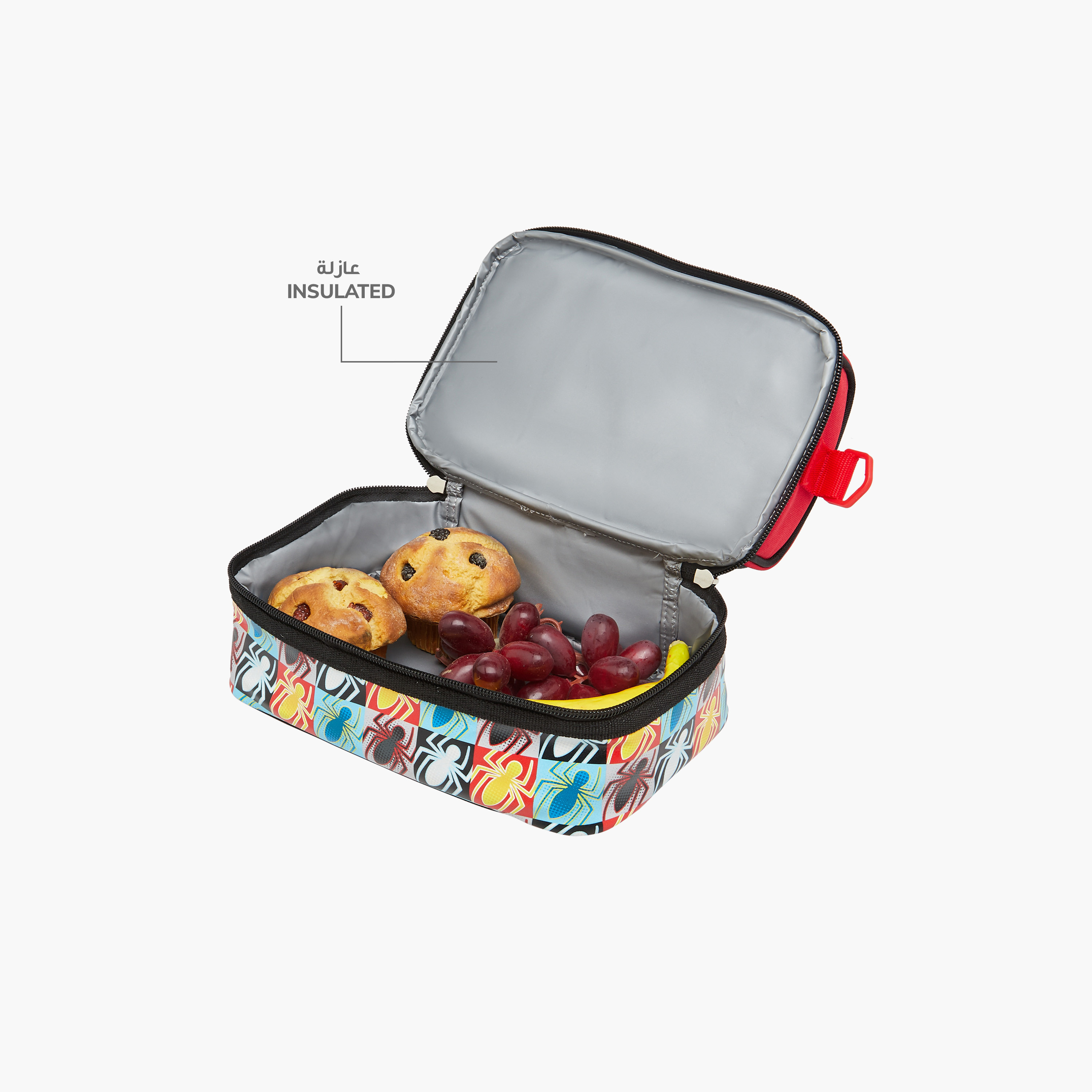 Spider-Man Print Double Layer Lunch Bag with Zip Closure-school-lunchessentials-lunchbags-image-8