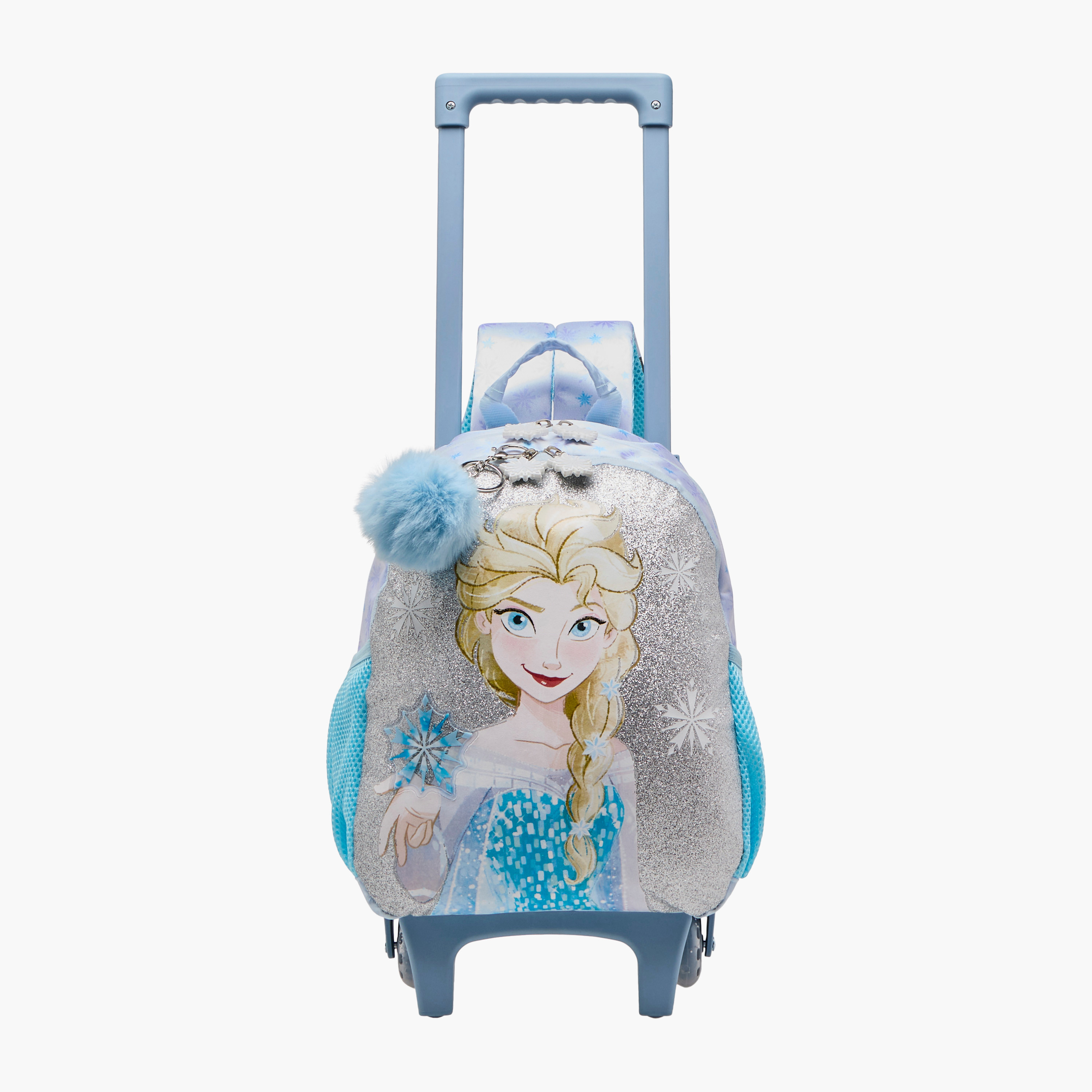شنطة ترولي للبنات 2-5 سنوات بحزام قابل للتعديل وتصميم فروزن من ديزني-school-bagsandbackpacks-trolleybags-image-7