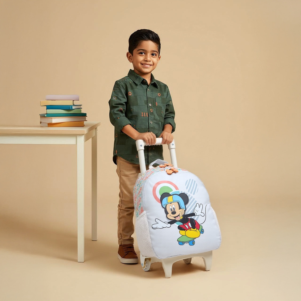 Disney Mickey Trolley Bag for Girls 2-5 Years with Adjustable Strap -school-bagsandbackpacks-trolleybags-image-3