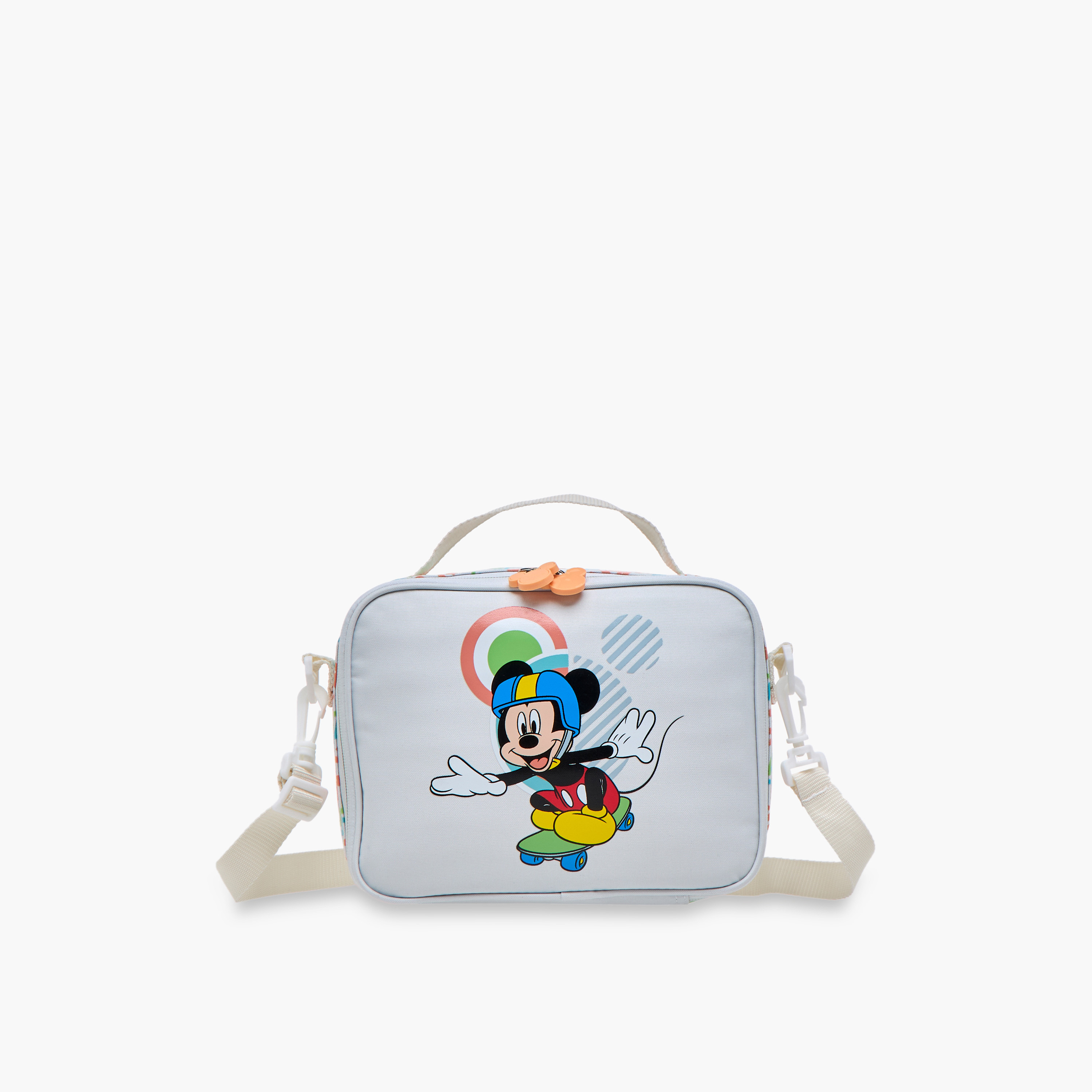 Disney Mickey Mouse Print Lunch Bag with Zip Closure-school-lunchessentials-lunchbags-image-1