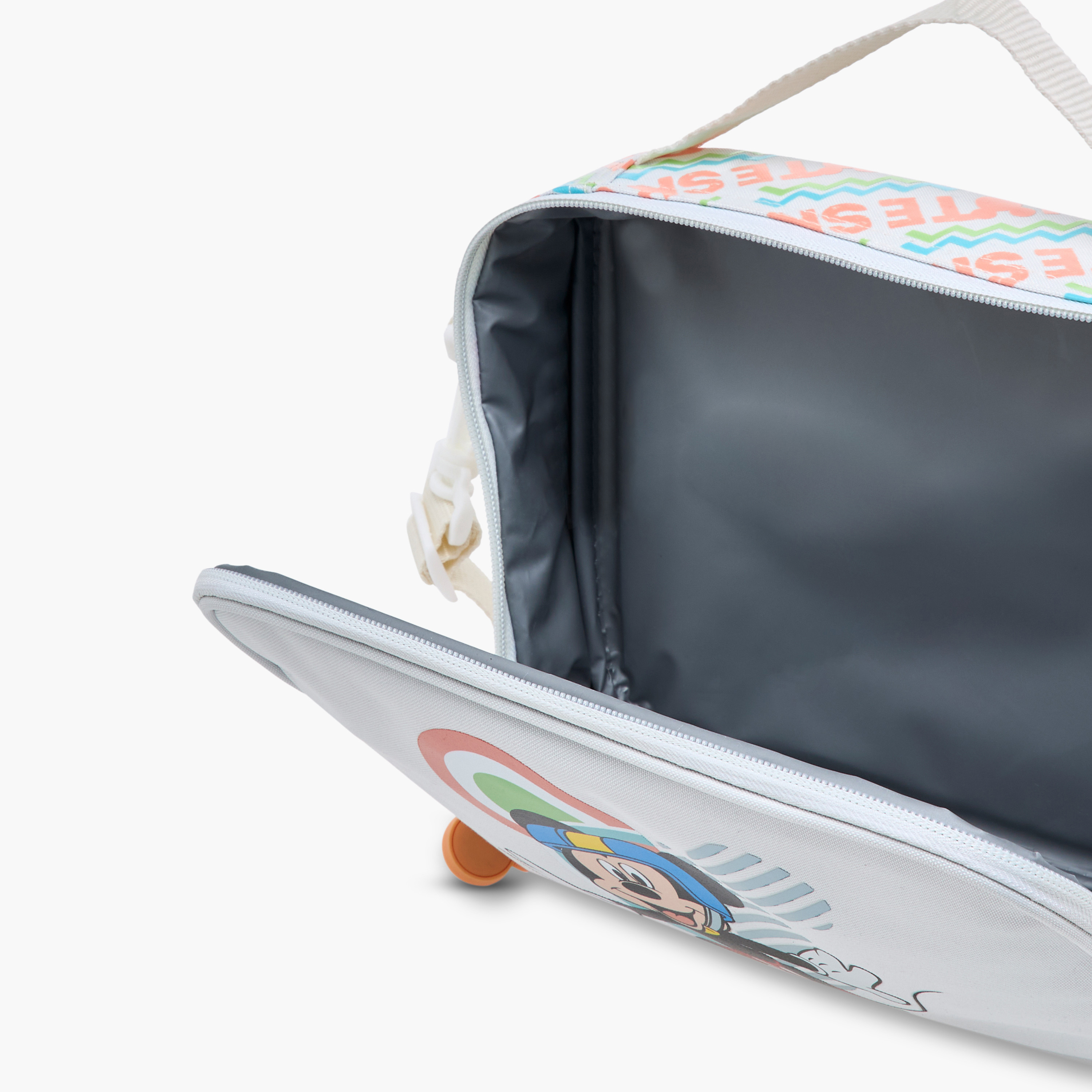 Disney Mickey Mouse Print Lunch Bag with Zip Closure-school-lunchessentials-lunchbags-image-8