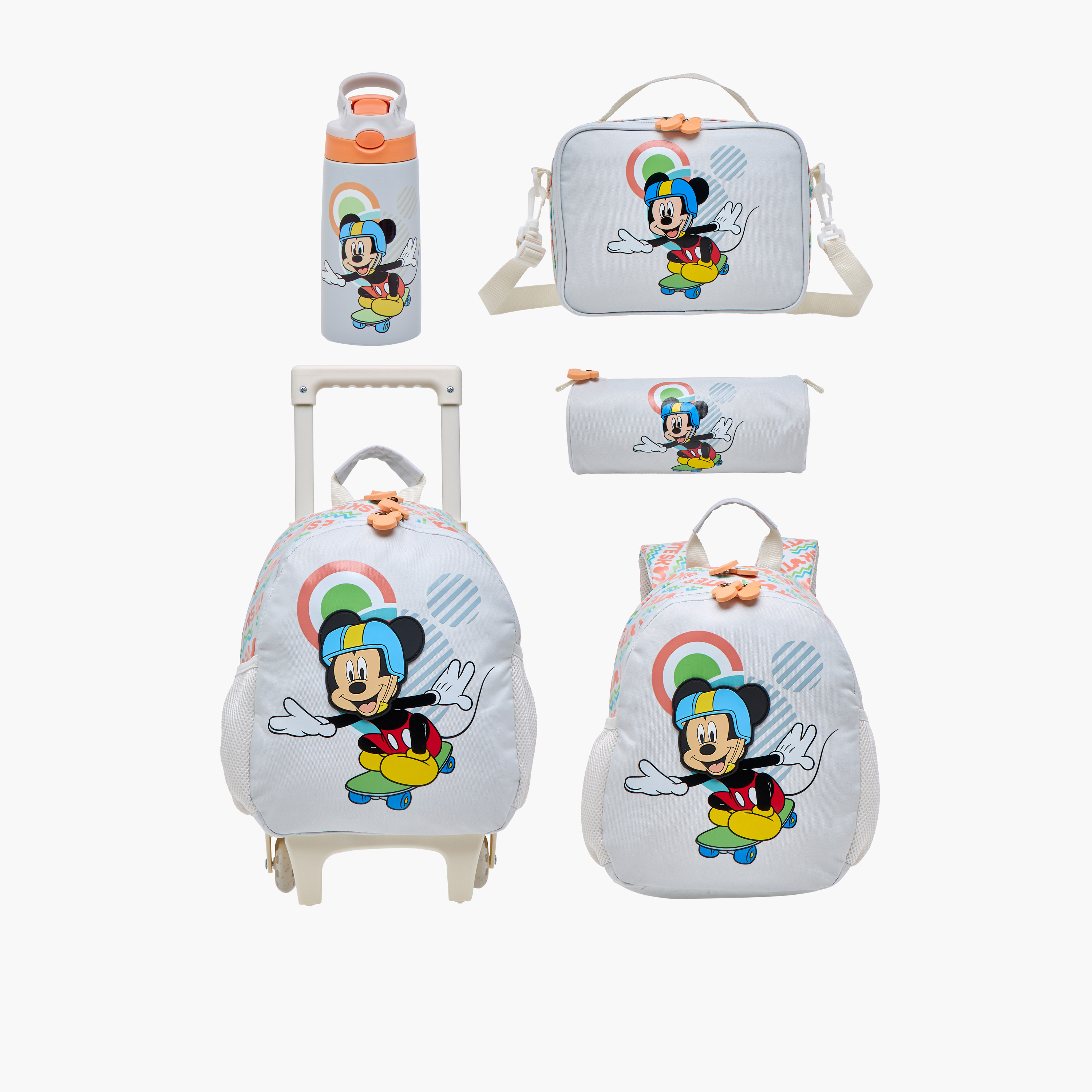 Disney Mickey Mouse Print Lunch Bag with Zip Closure-school-lunchessentials-lunchbags-image-9